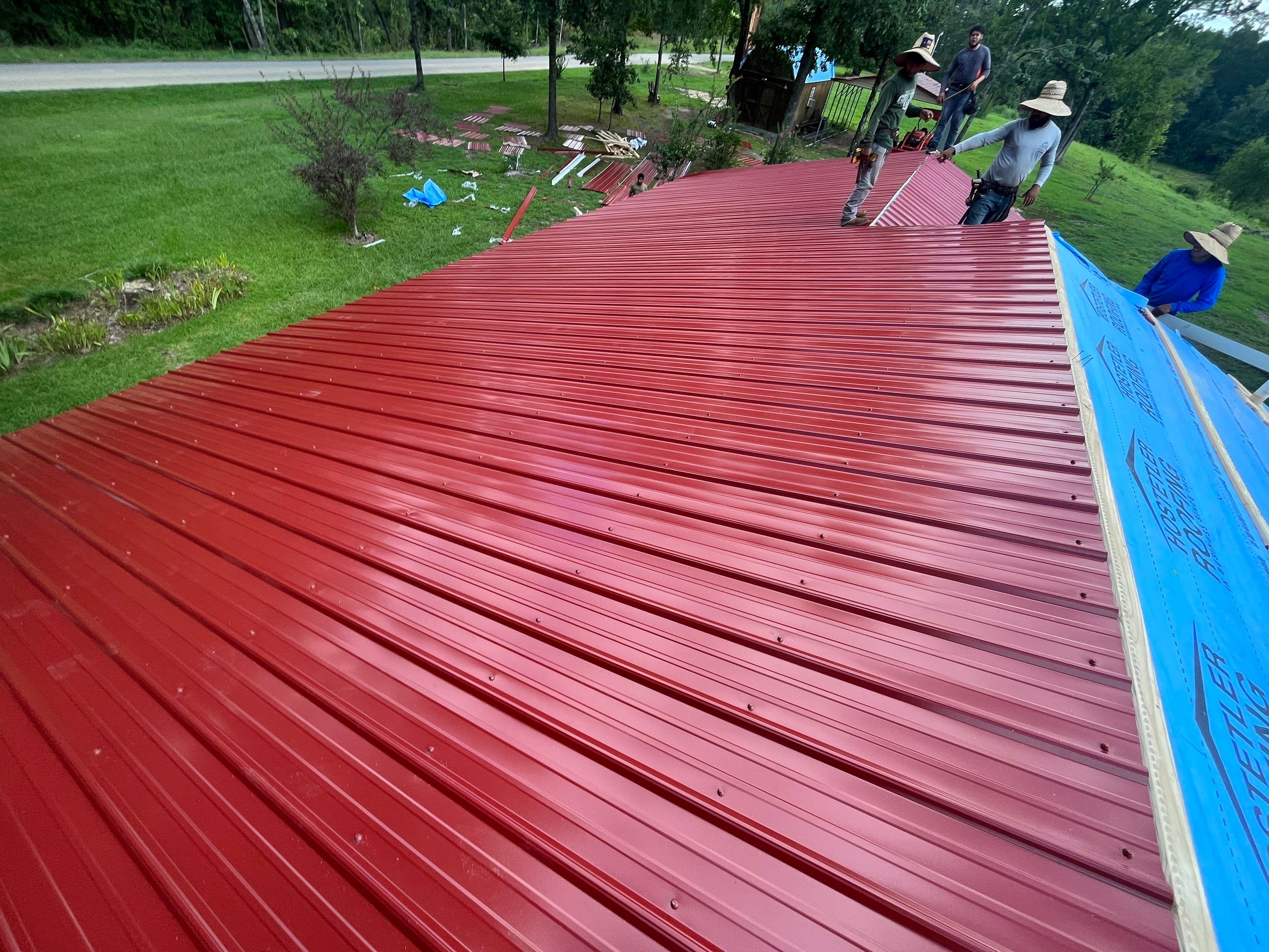 Residential Metal Roof Replacement using Reed's Metals by Hostetler Roofing