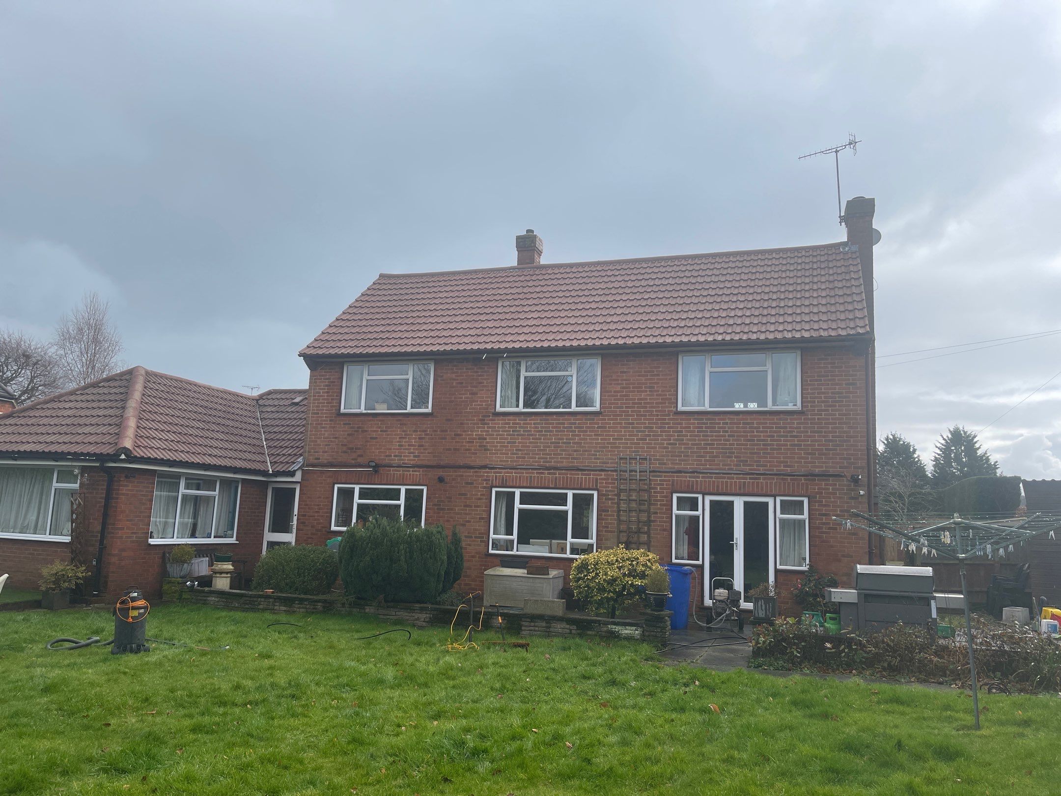 Roof Cleaning and Biocide Treatment using Honda 15lpm Low Pressure Washing Machine by Ges Exterior Cleaning ltd