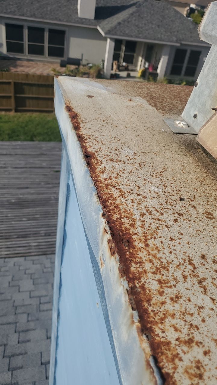 Chimney Cap & Chase Replacement using Custom Fabricated Galvanized Metal by Lighthouse Roofing