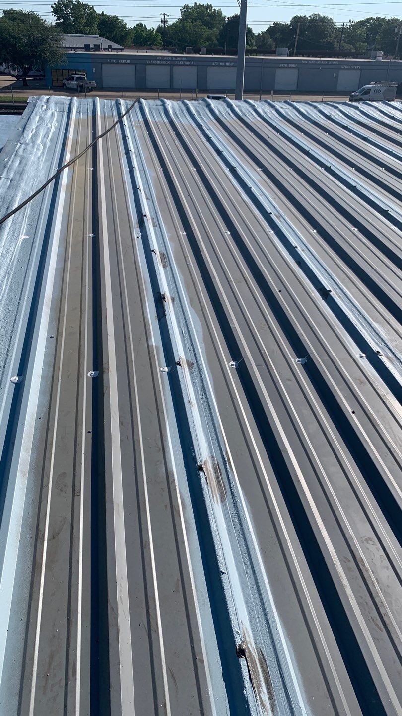 Foam & Metal Roof Restoration – Thermo Sensors (Garland, TX) by All Star Roofing LLC