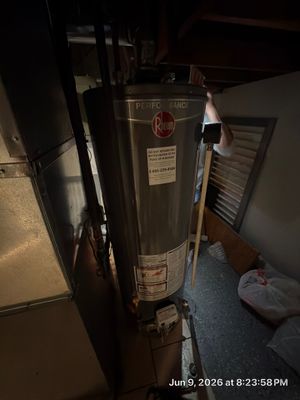Rheem Performance 40-Gallon Gas Water Heater Replacement – Des Plaines, IL | GSHA Services, LTD