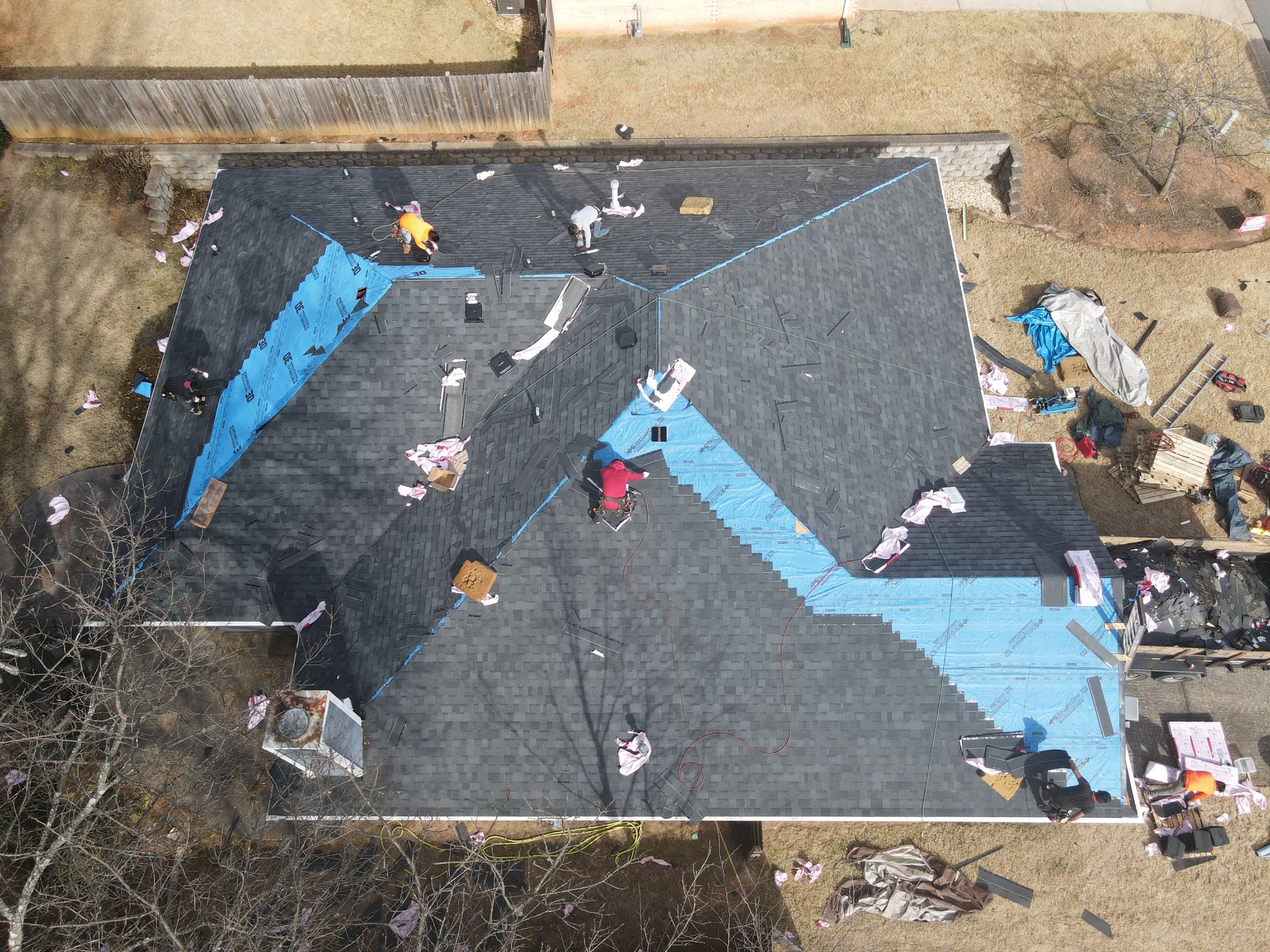 Residential Roofing Installation using Owens Corning by Inspector Roofing and Restoration