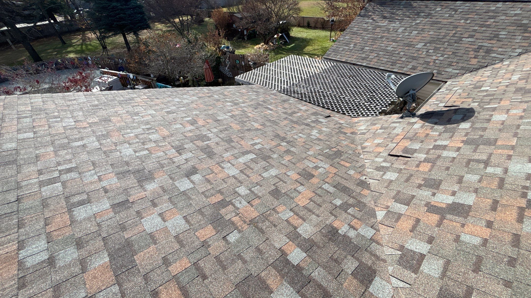Roof Replacement using Owens Corning Aged Copper by 180 Contractors
