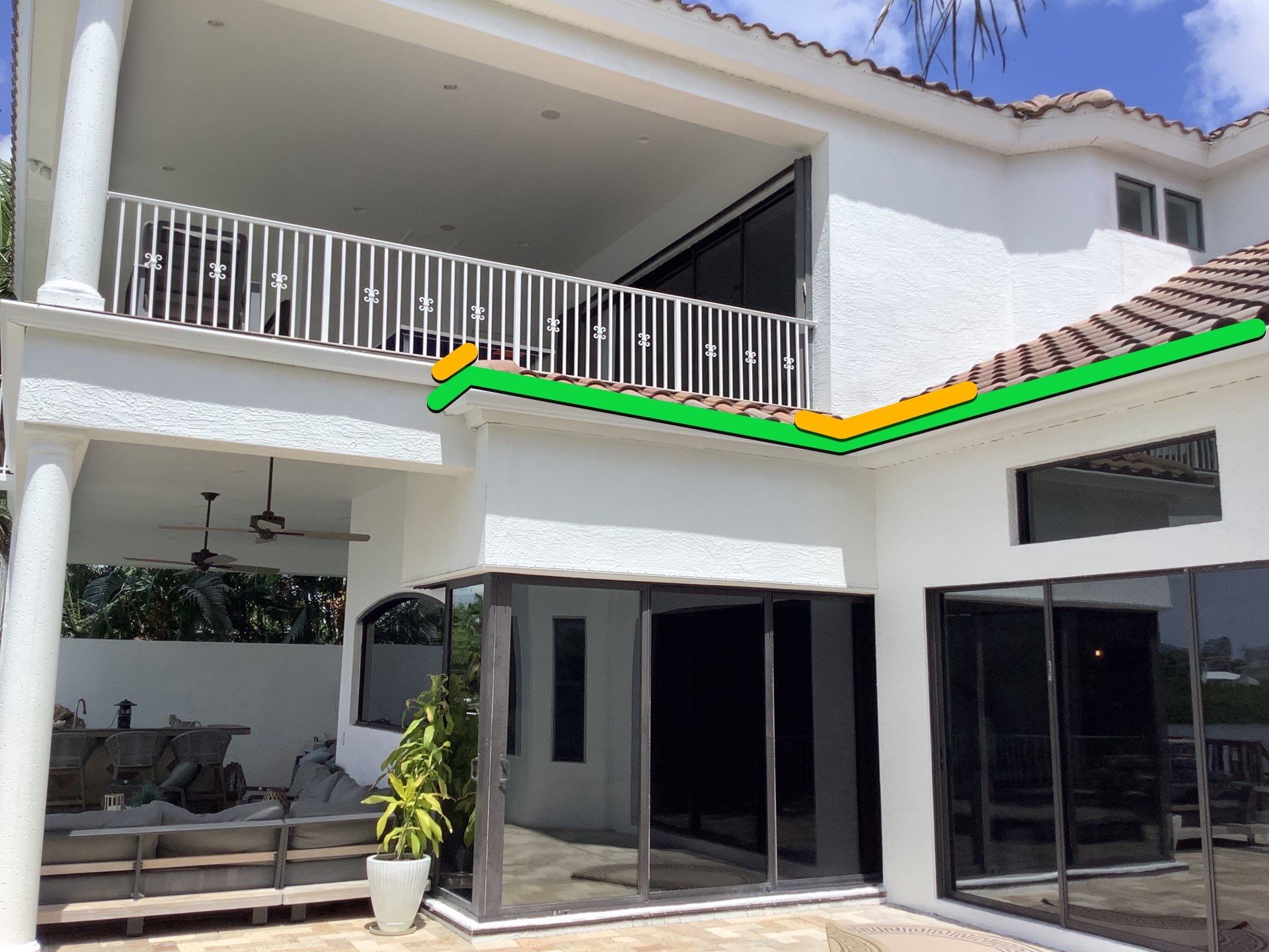 Custom Downspouts with Splash Guards in Sarasota FL by Gutter Professors