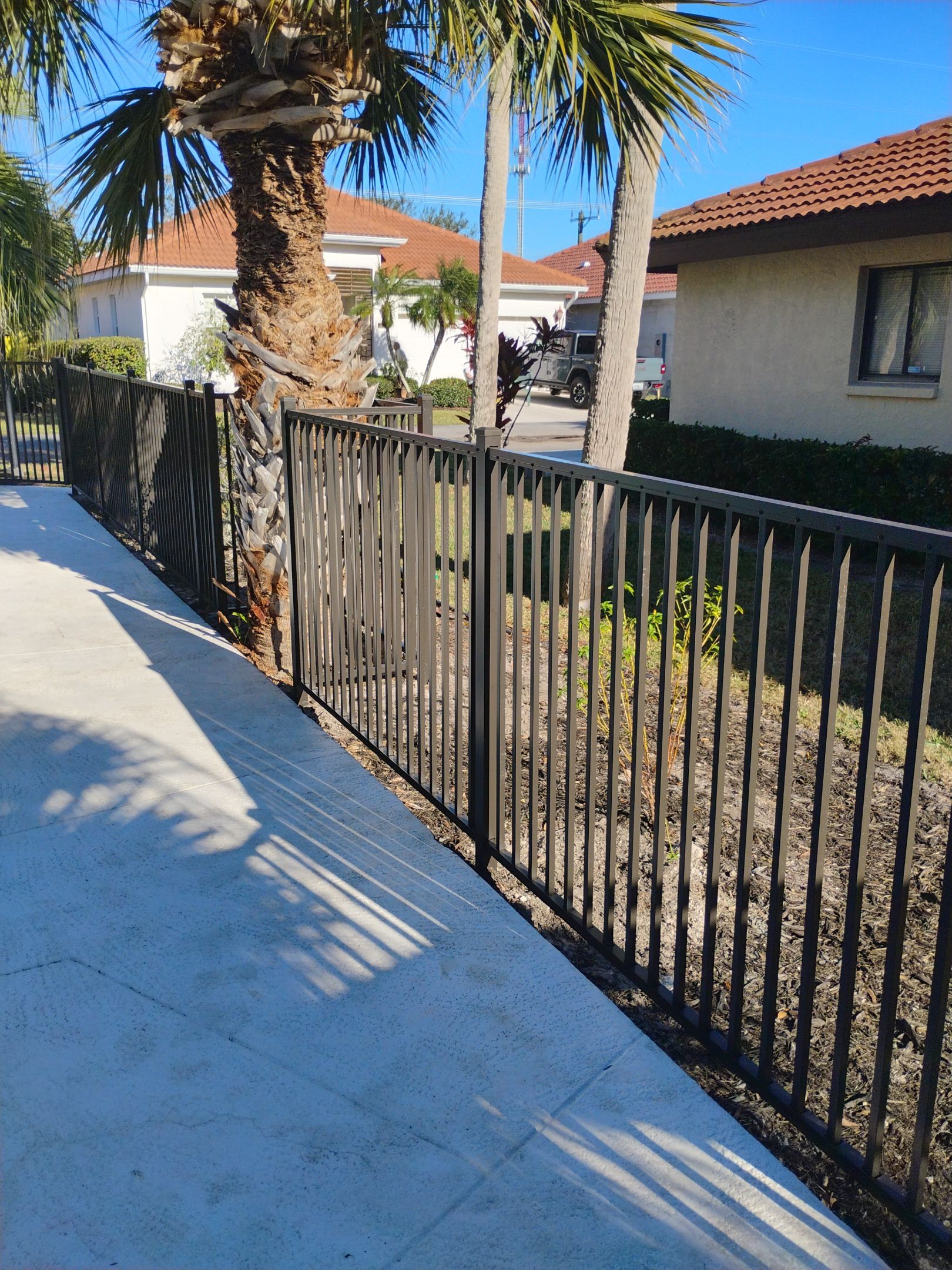 Bronze Commercial Aluminum Pool Fence for Sorrento Place Condos by True Fence LLC