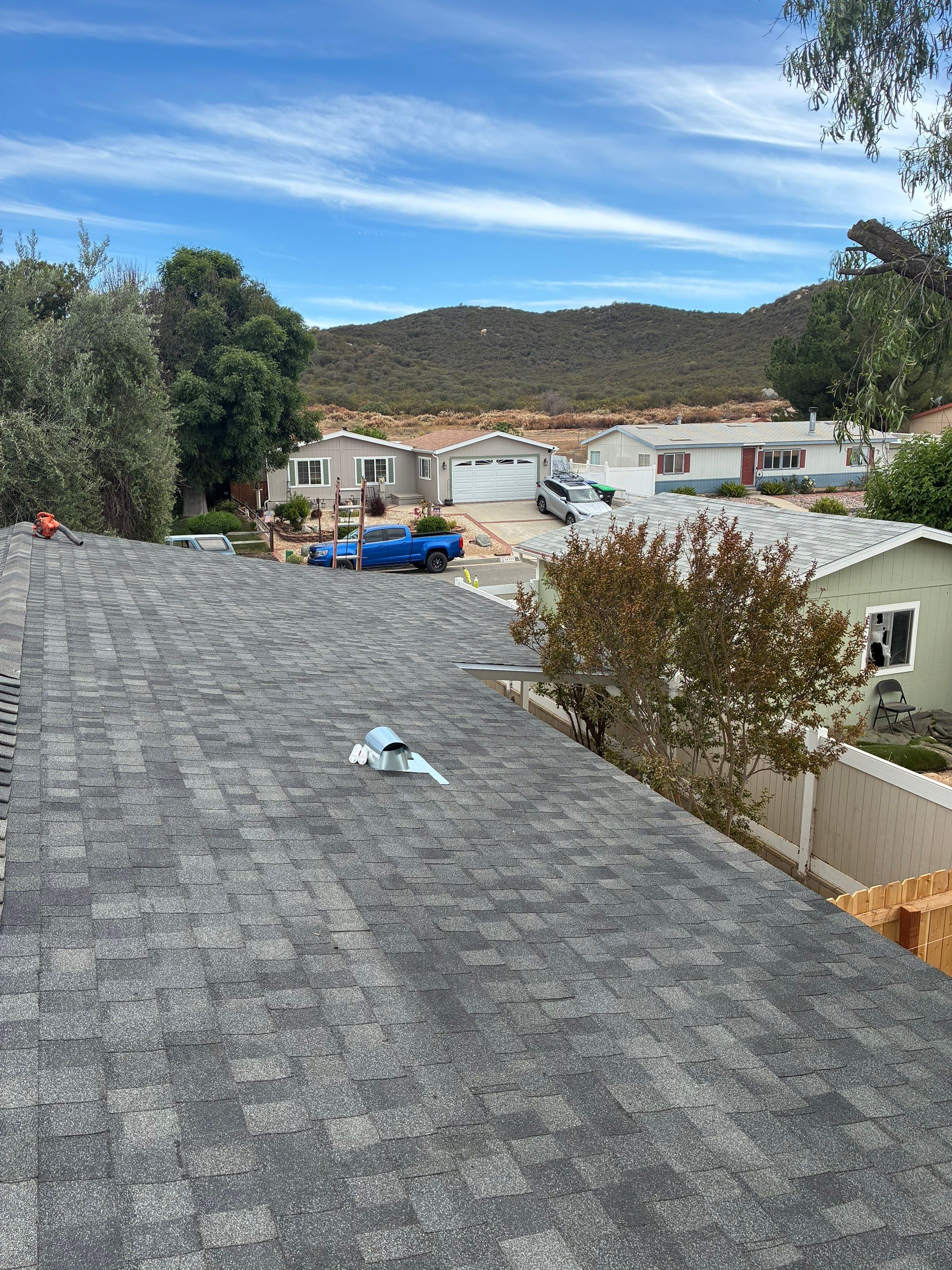 Residential Roof Replacement and Structural Decking Repairs in Wildomar by Reliable Roofing San Diego Inc.