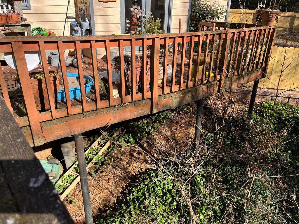 Trex Deck Build with Hybrid Railing in Lilburn, GA by Nelson Exteriors 