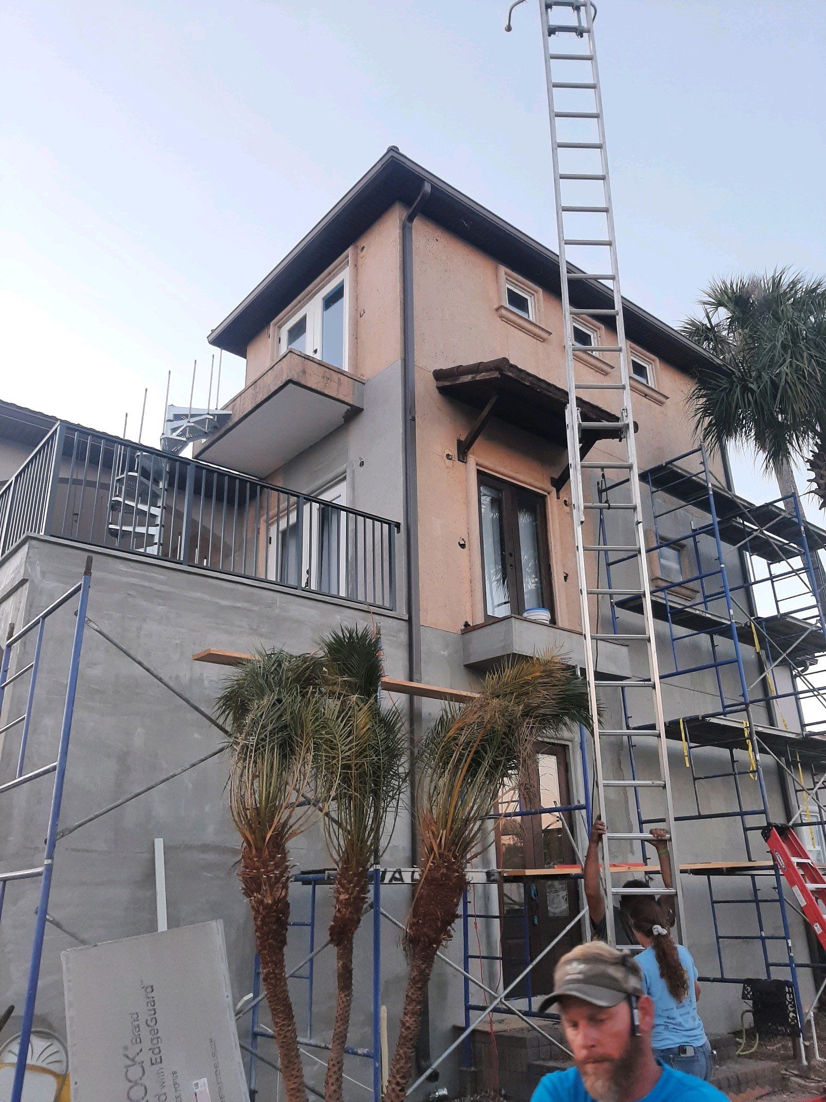 Gutter Installation using Royal Brown K-Style Gutters by Gutter Professors