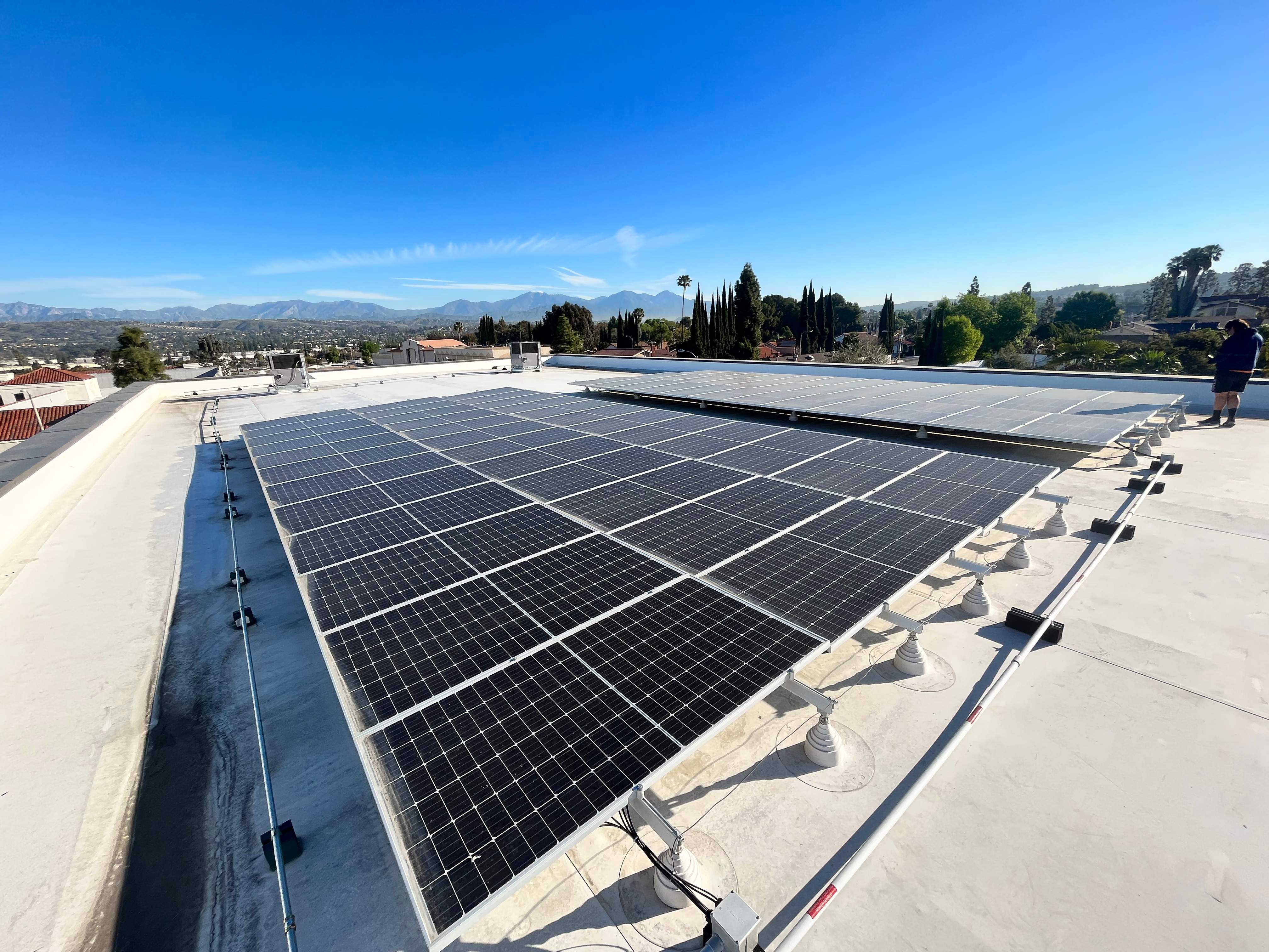 Commercial Solar Panel Cleaning in Rowland Heights by Palm Coast Solar Cleaning