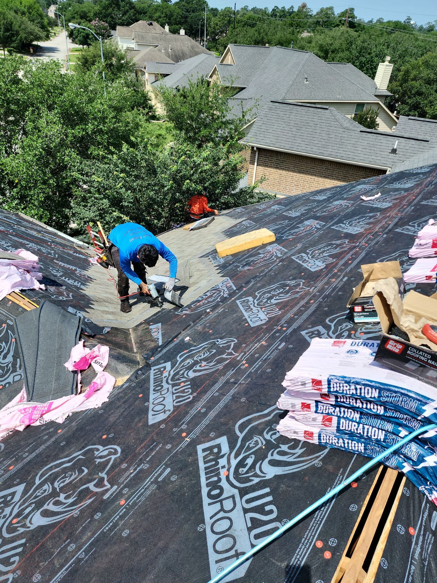 Residential Roofing Repair using Owen's Corning Duration (Lifetime) Shingles by Roof Repair Company