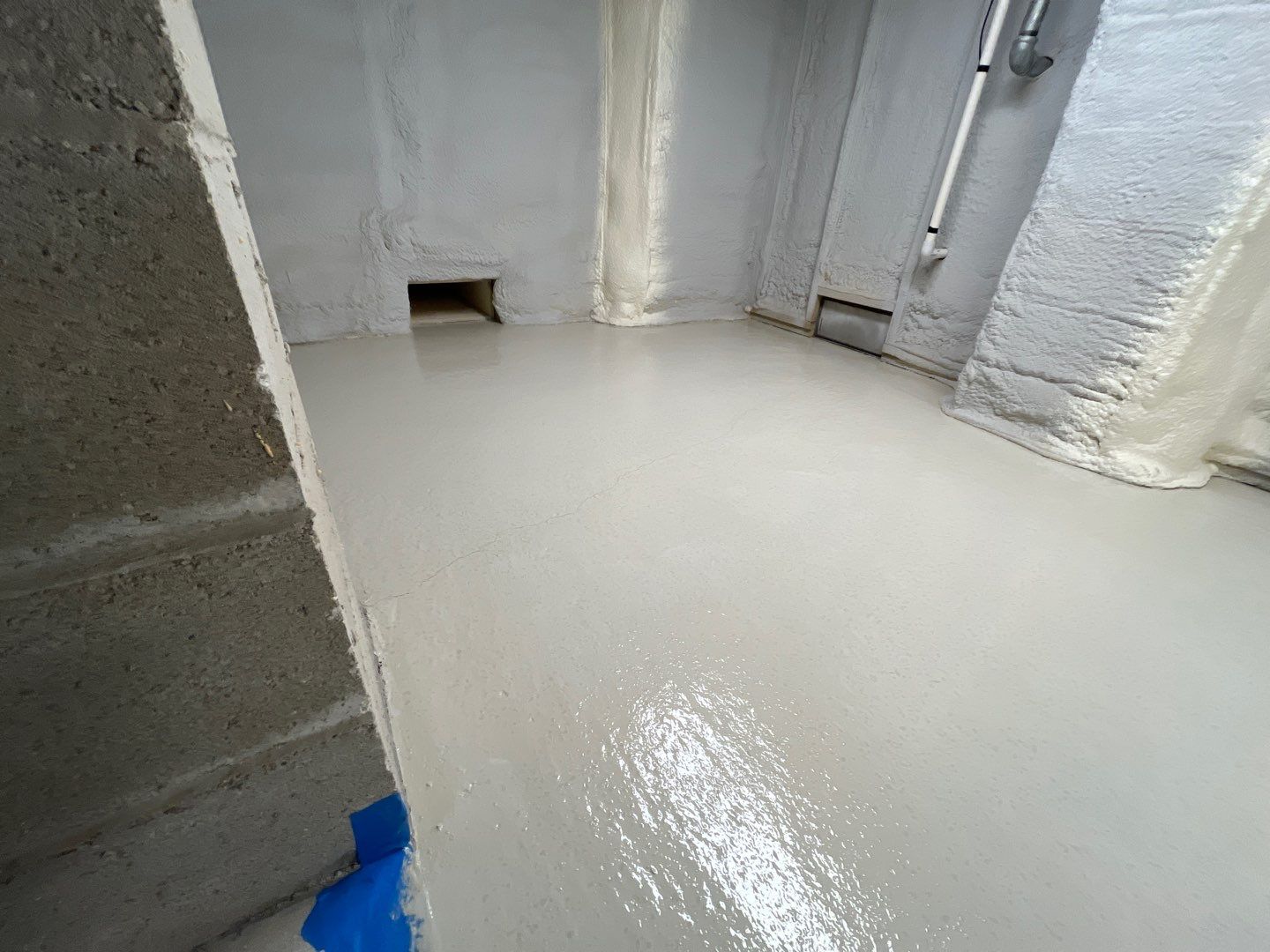 Luxury Home Concrete Floor - Epoxy & Flakes Finish - Stone Harbor, NJ by FreshCoat Works LLC