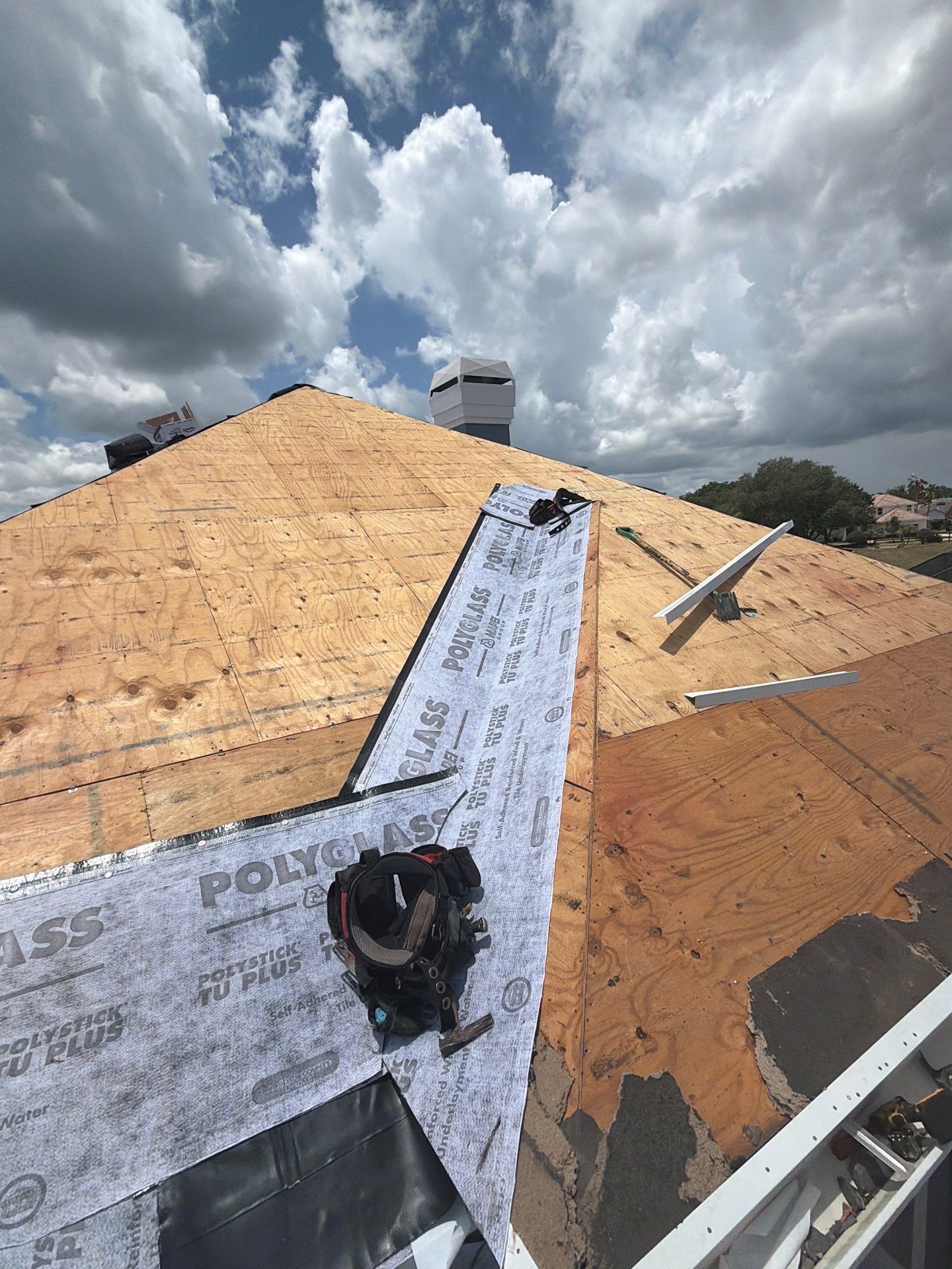 Concrete Tile Roof Replacement Using Polystick TU Plus in Orlando by Fortified Roofing Solutions Corp.