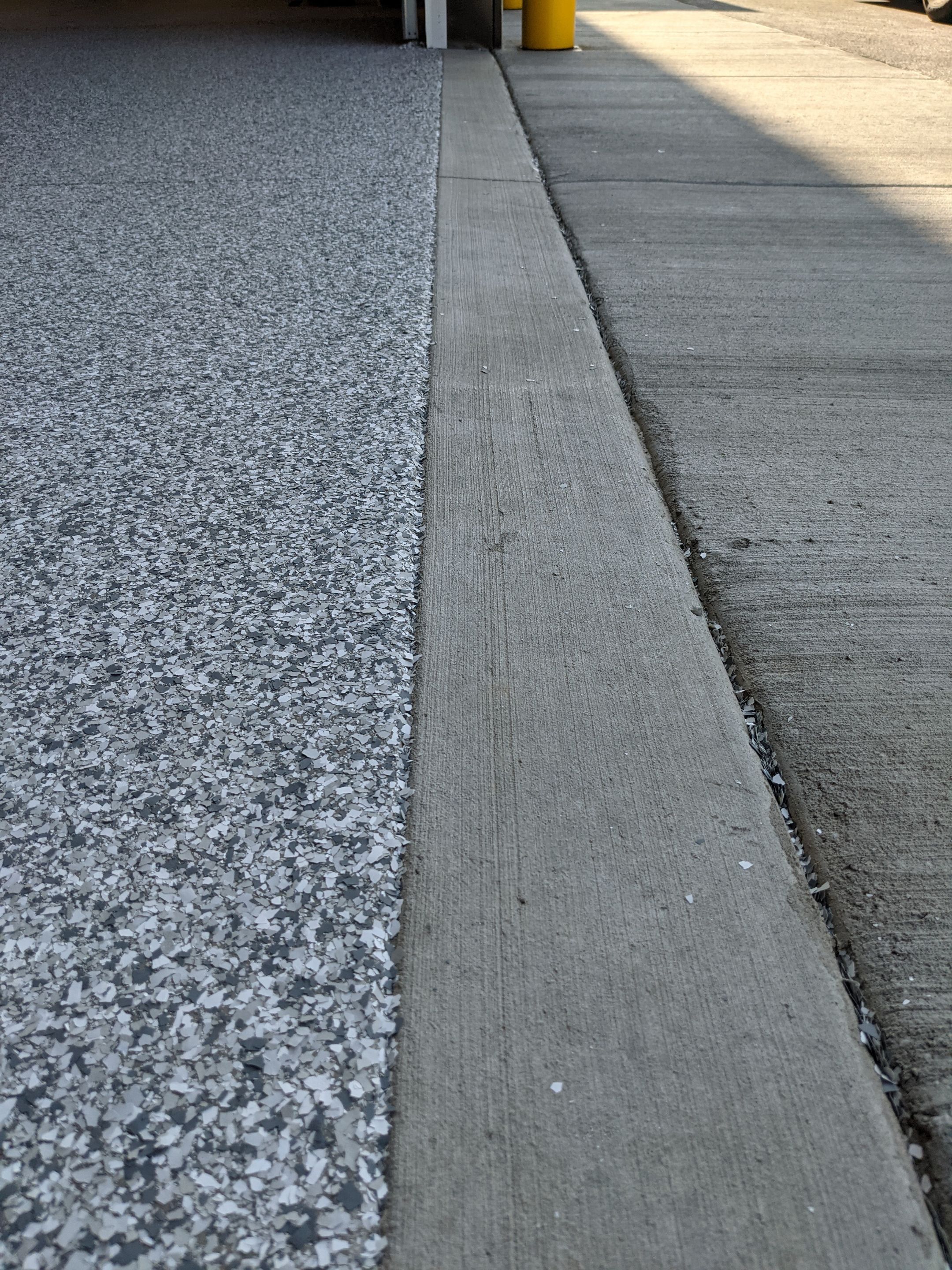 Commercial Floor Transformation using Slate Stone by Croc Coatings, LLC