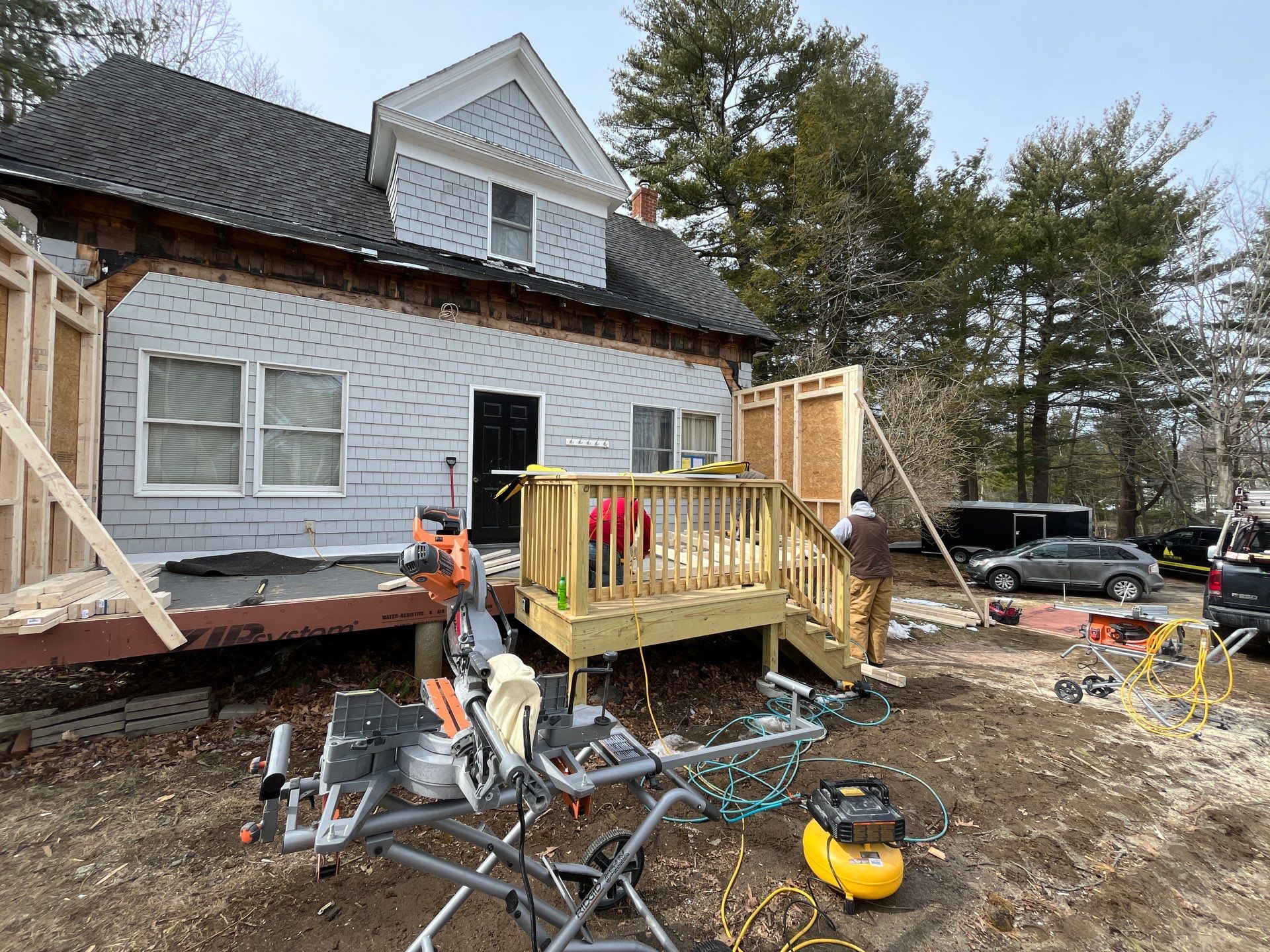 Three Season Build W/New Roof in New Castle, NH by Tall pine roofing