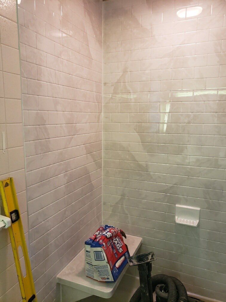 Shower Replacement using BCI Acrylic Shower System by Secure Construction Company Inc