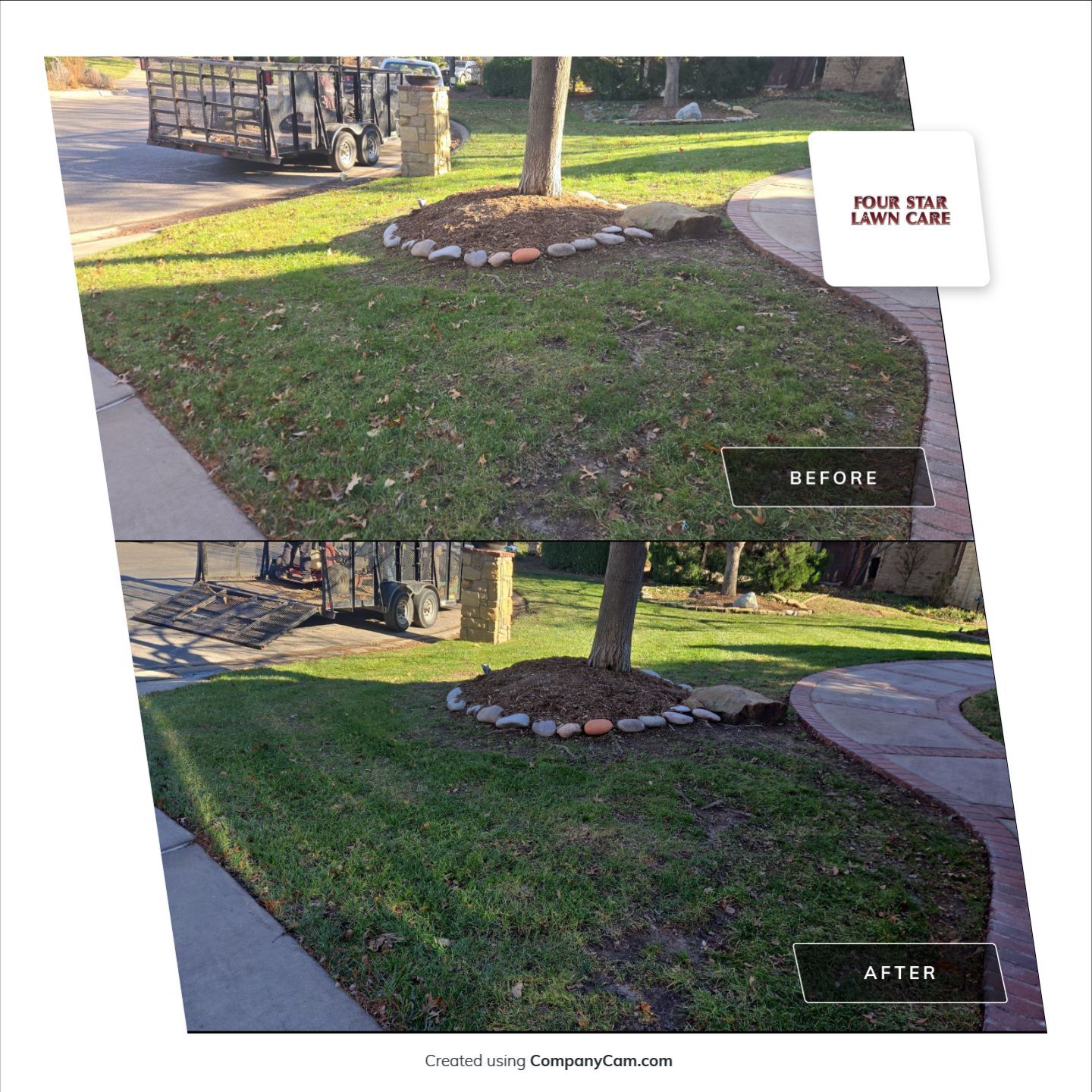 Project in Andover by Four Star Lawn Care
