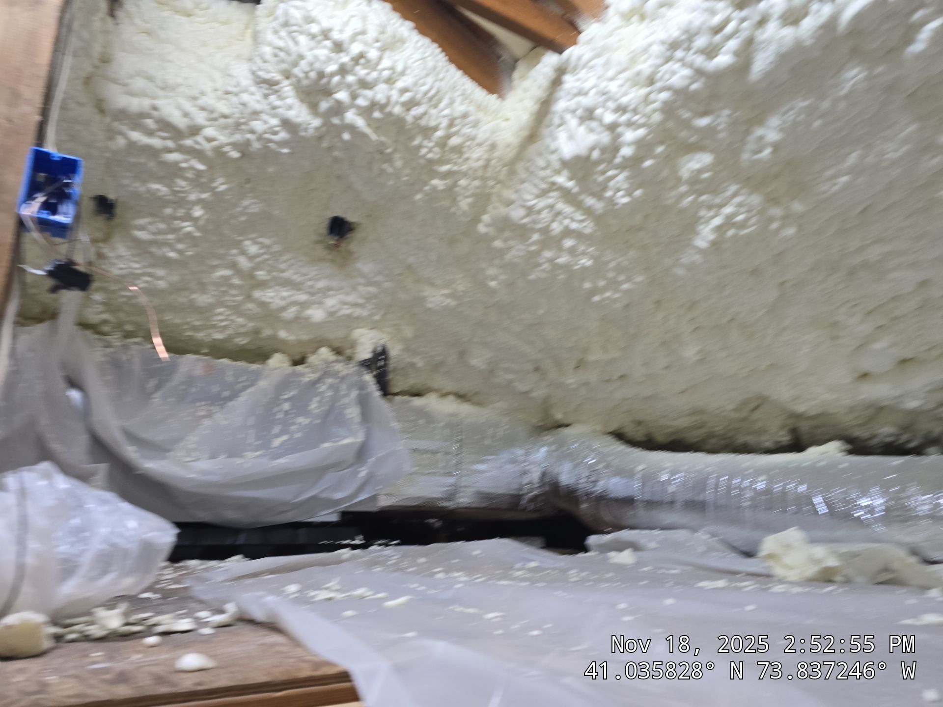 Exterior Walls Using Closed-Cell Spray Foam by NYS Foam & Energy