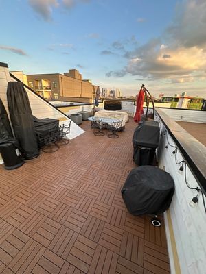 TPO Roofing System with Roof Deck Pavers