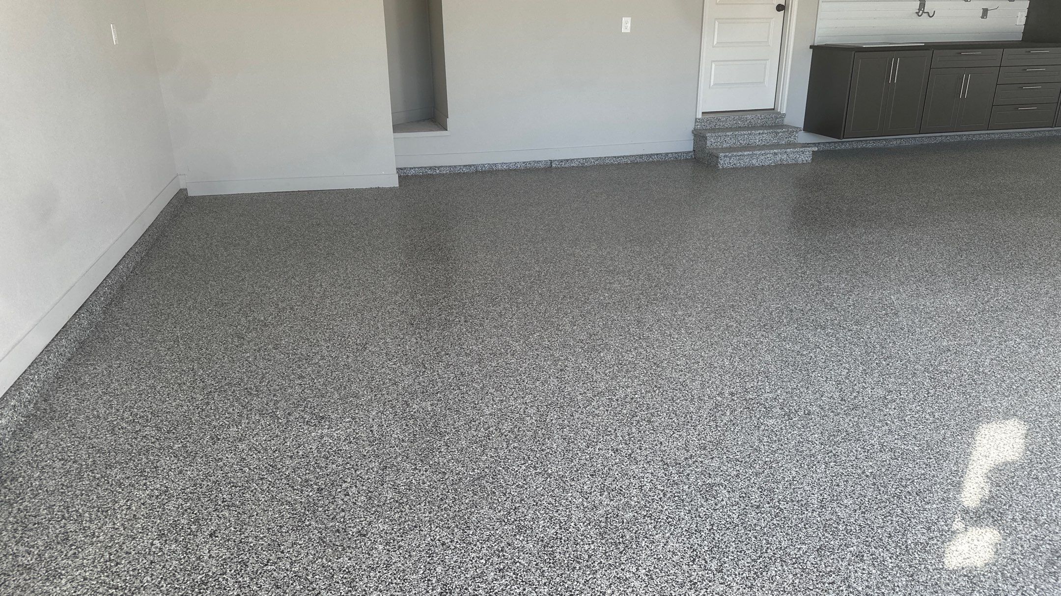 Lisa S. chose a pewter powder on her cabinets  by Banner Garage