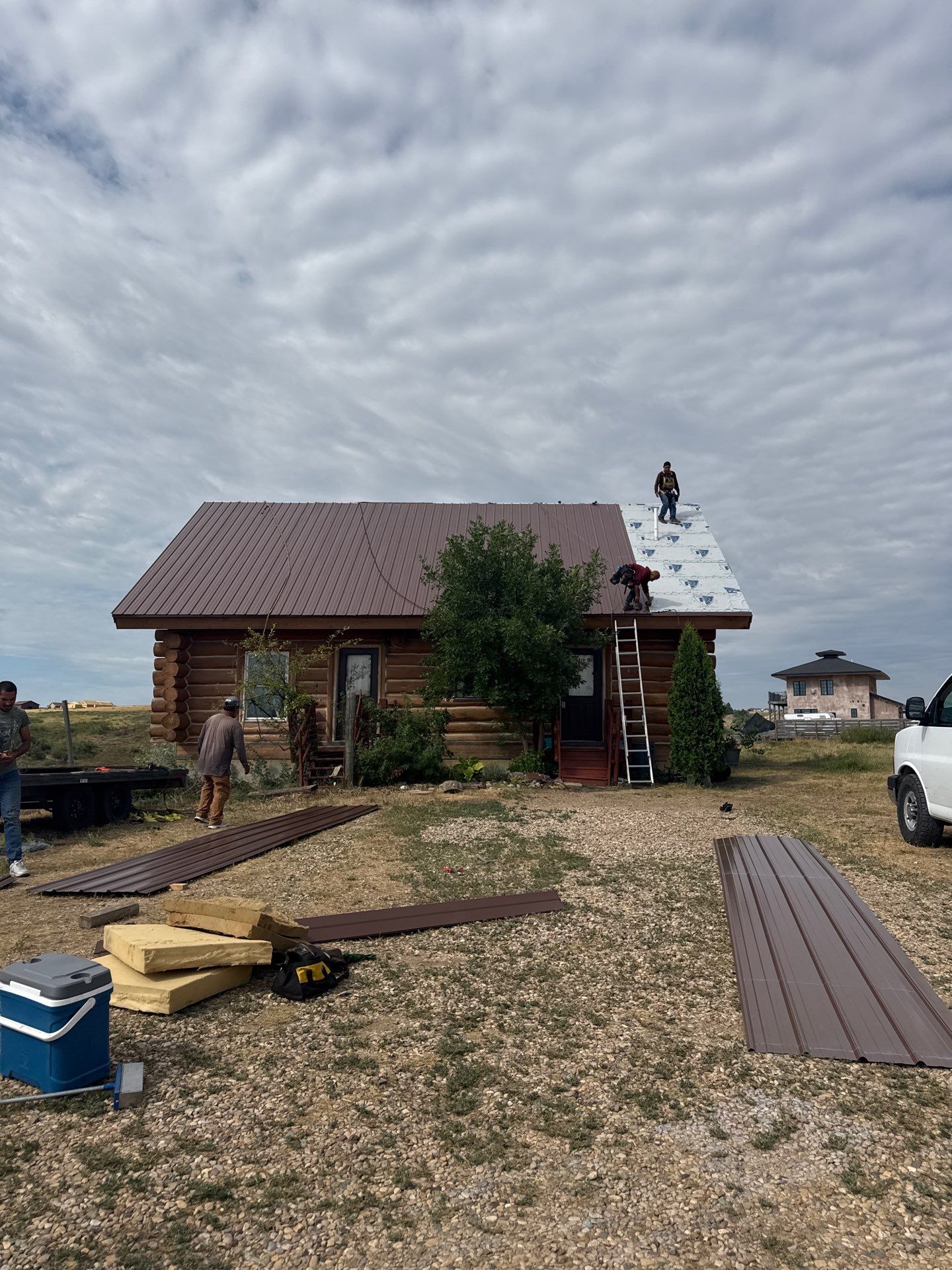 Residential Metal Roofing Replacement on Belle Fourche home. by Weather-Tite Exteriors LLC