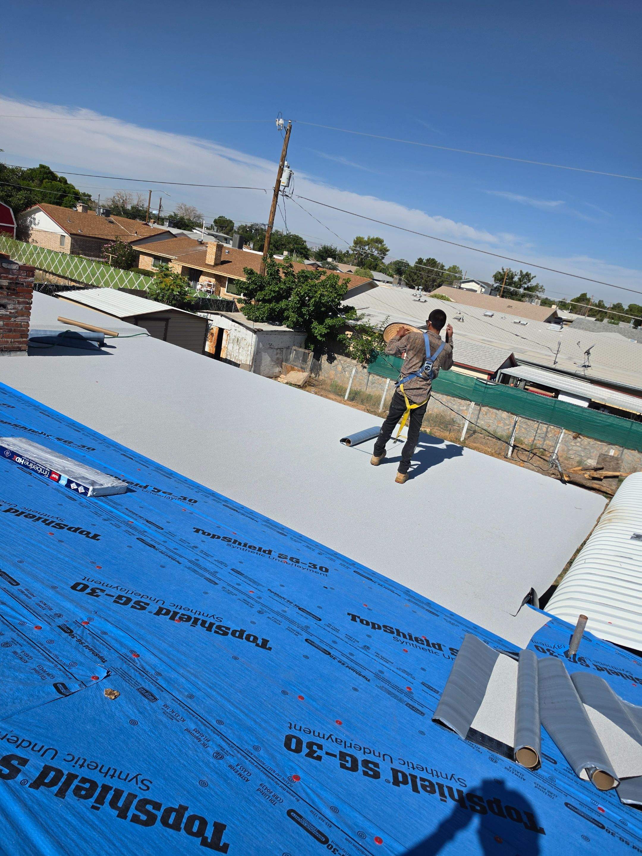 Architectural Shingle Roof Replacement and Decking Repair in El Paso by Berry Good Roofing