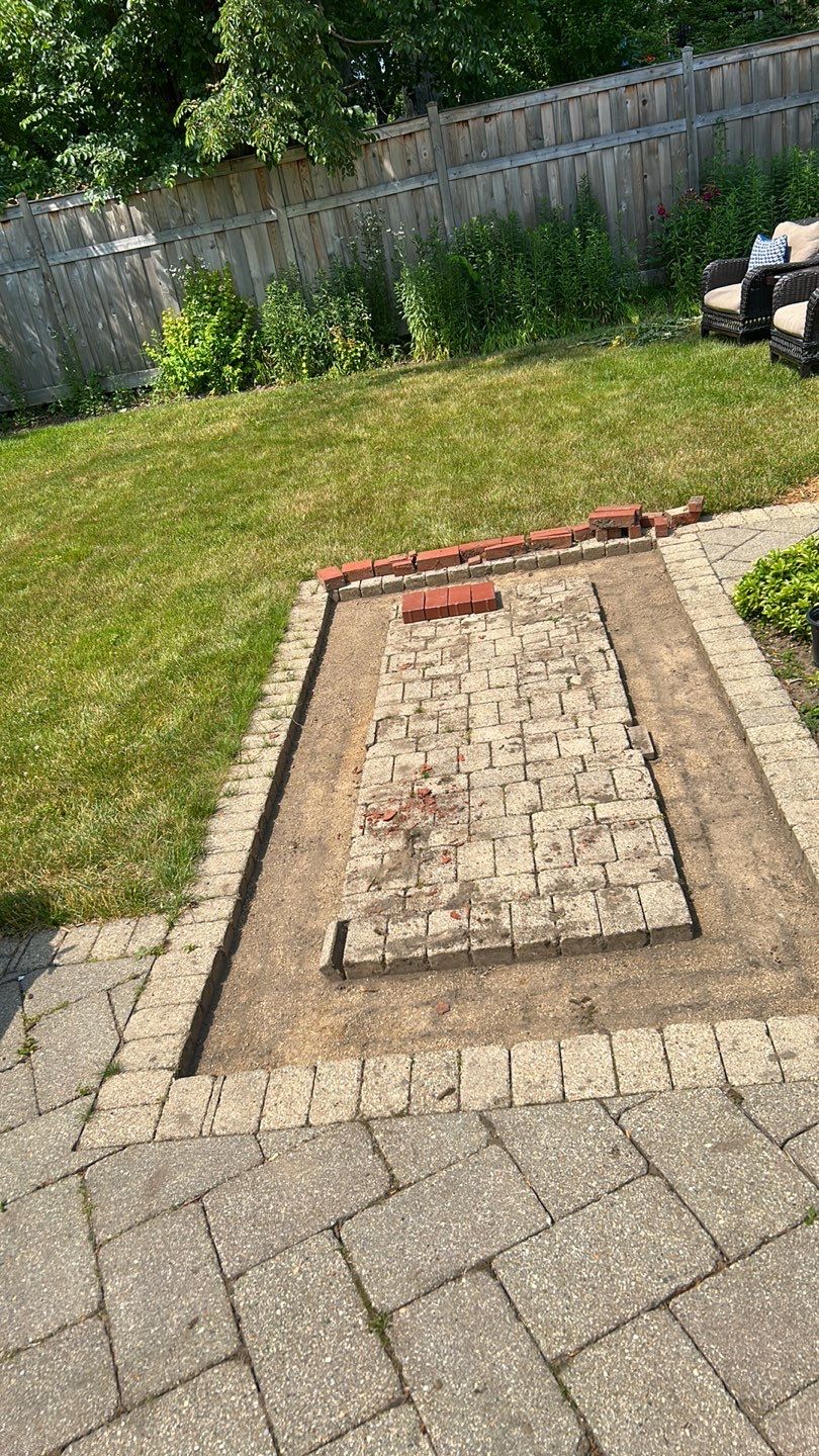 Brick paver clean, sand and seal.  using Surebond SB-1300 by Northern Power Washing LLC.