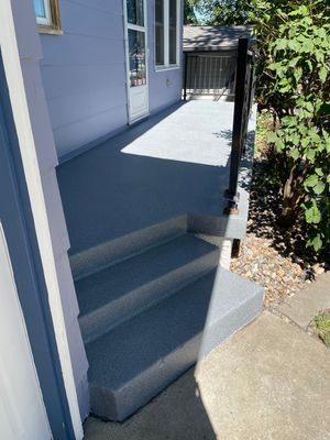 Sioux Falls Concrete Porch Coating with Starry Evening Finish