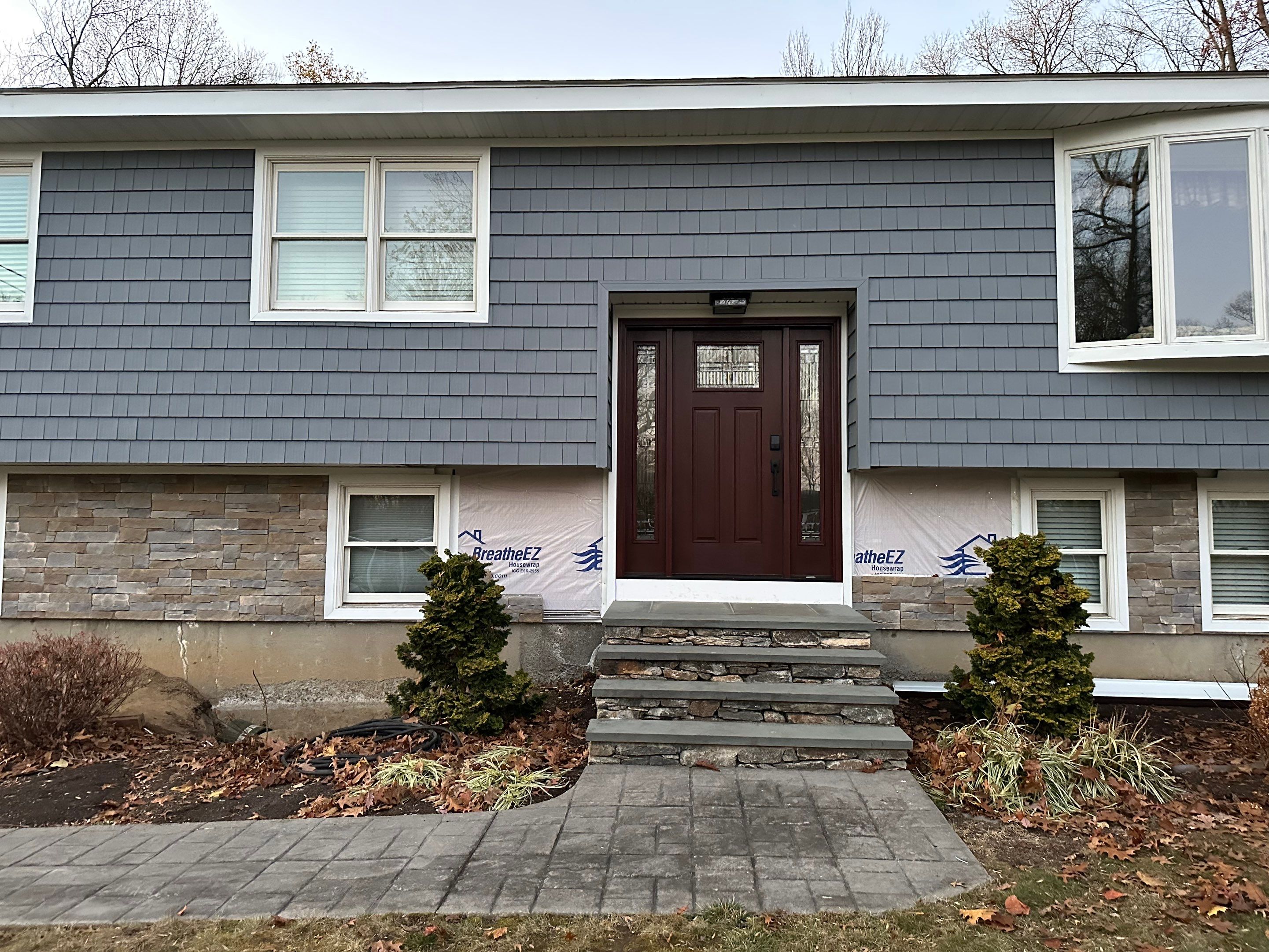 New Roofing, Siding front door by A Plus Exterior