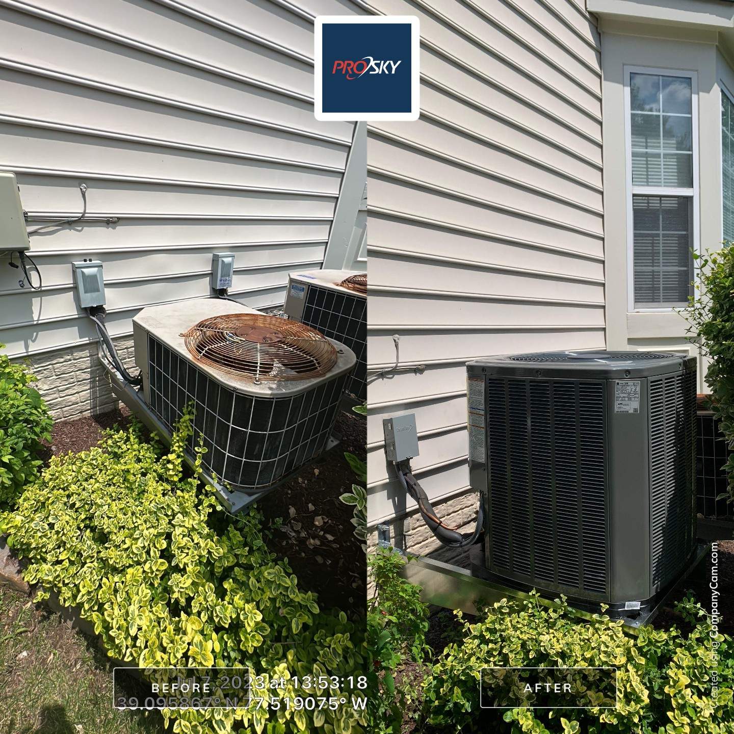 Central Air Conditioning Installation using Trane by Pro Sky Services