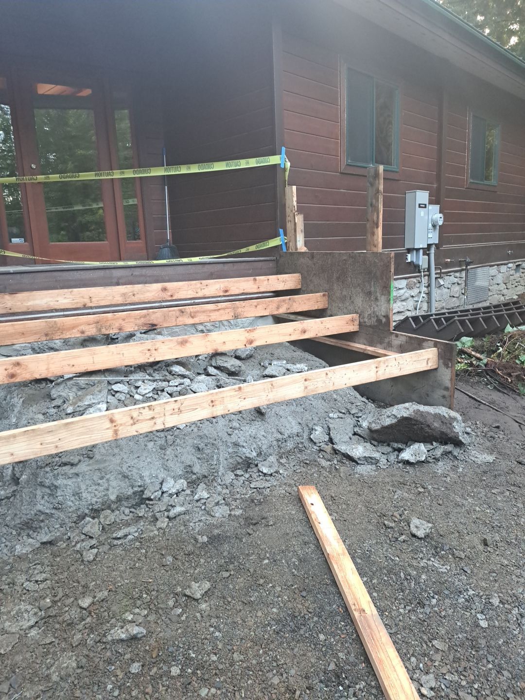 Pia | Custom Concrete Driveway, Walkway & Floating Steps by Jireh Asphalt & Concrete Inc 