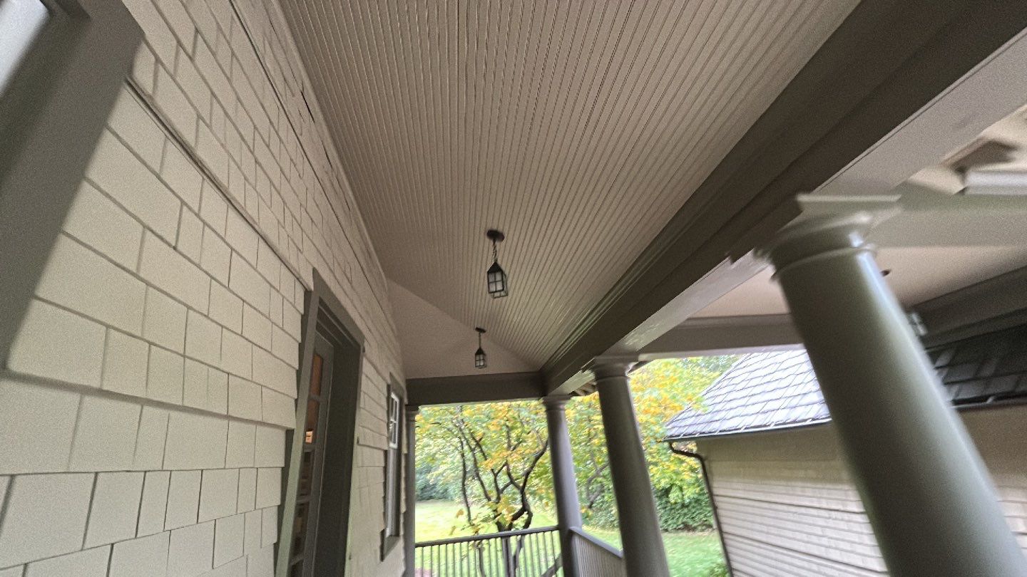 natural stone using Algaecide, soft wash soap by Northern Power Washing LLC.
