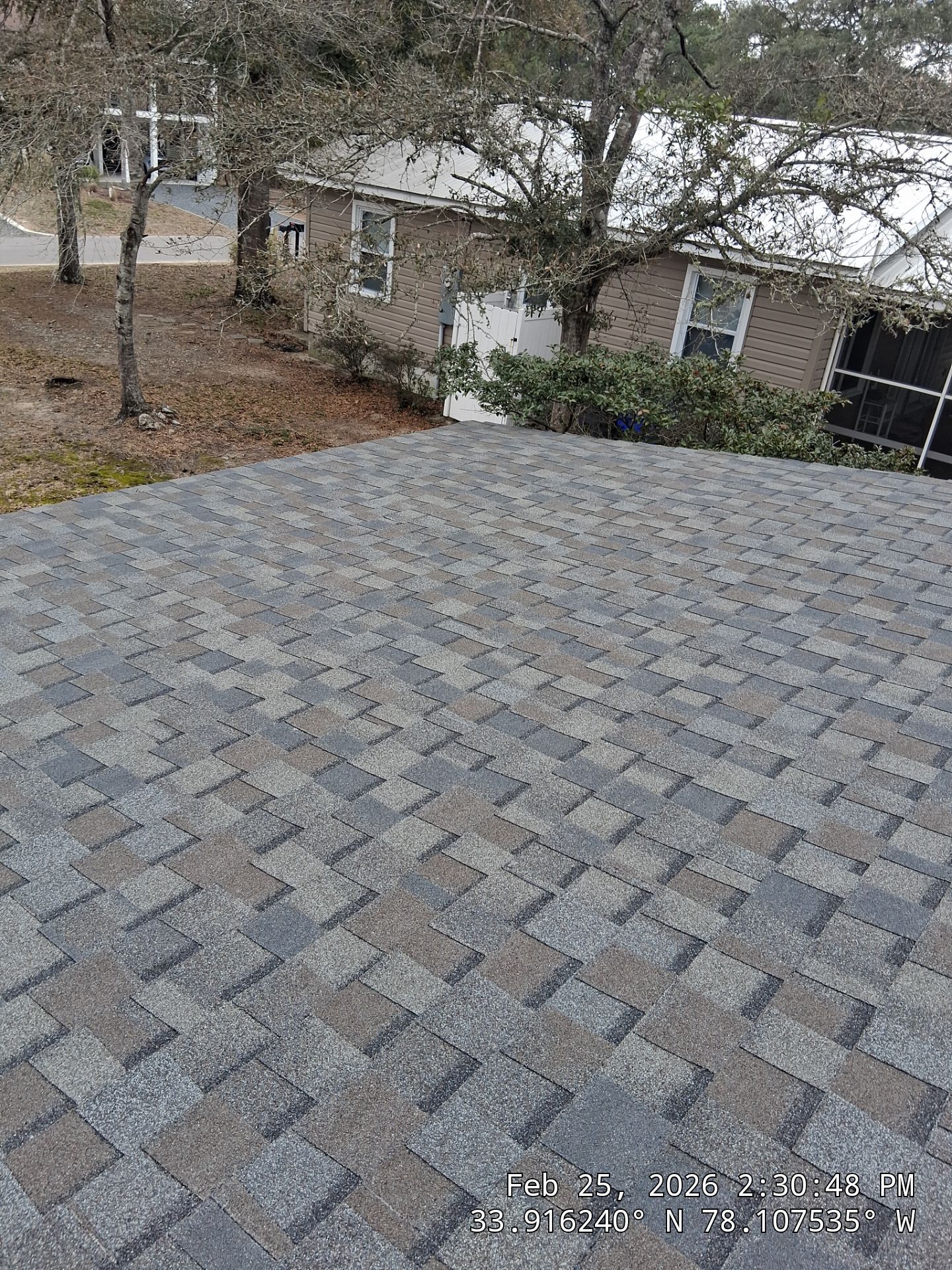 CT Landmark Pro AR MD Driftwood Roof Replacement – Oak Island, NC by RGR Construction and Roofing, LLC