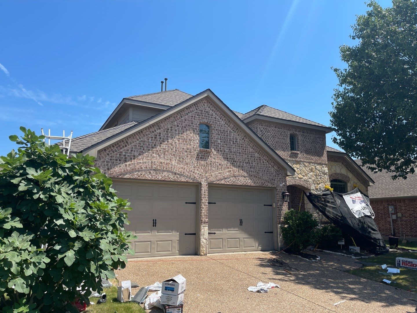 Major Hail Storm Full Roof and Gutter Replacement by First United Roofing & Construction