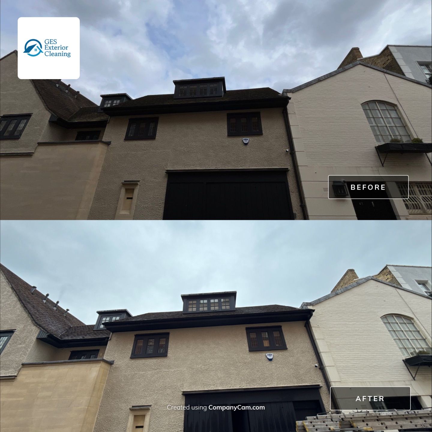 Roof And Stonework Cleaning using Honda 15lpm Low Pressure Washing Machine by Ges Exterior Cleaning ltd