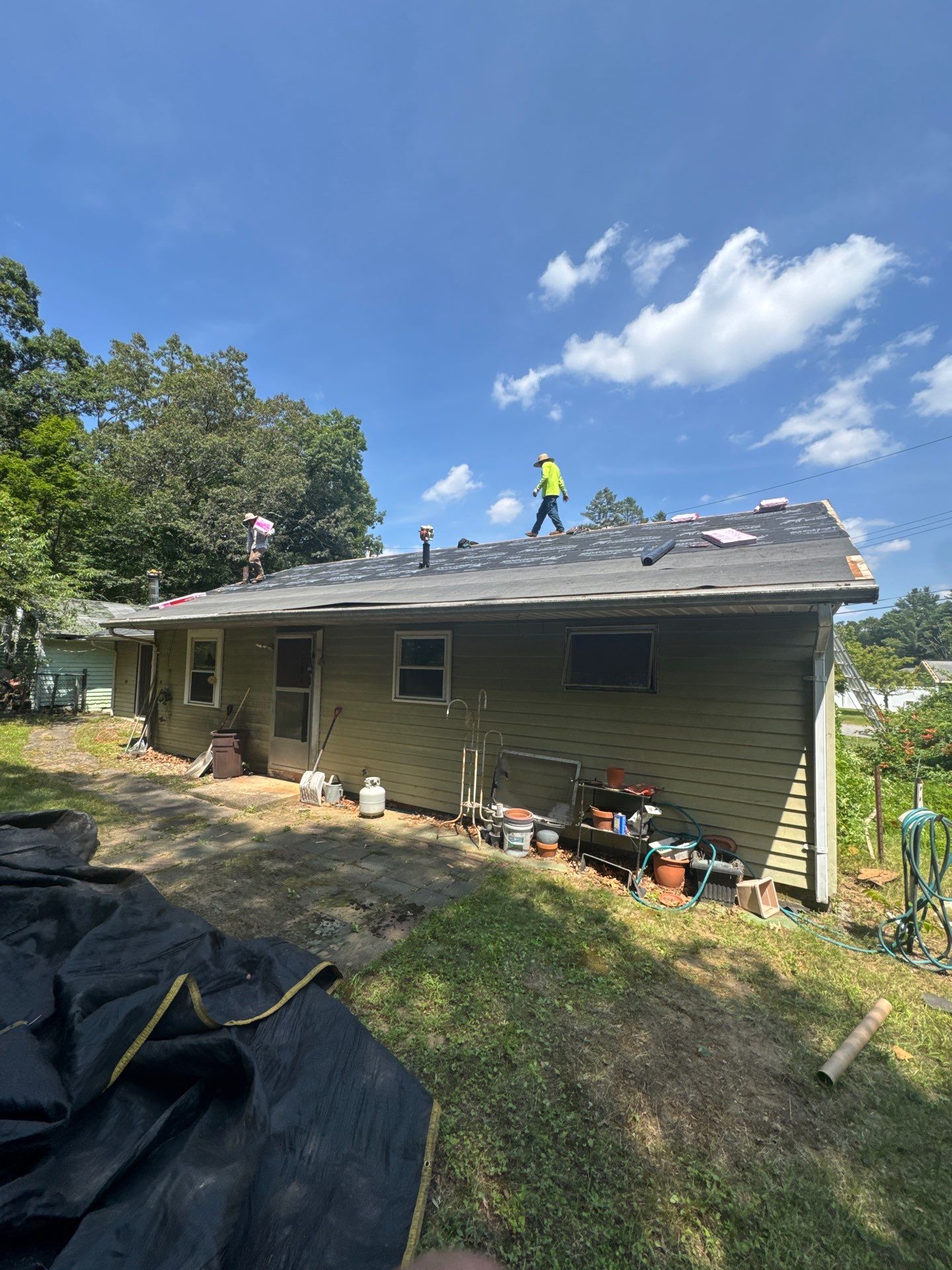 Onyx Black Roof Transformation in Maynard, MA by Mighty Dog Roofing of Greater Middlesex County