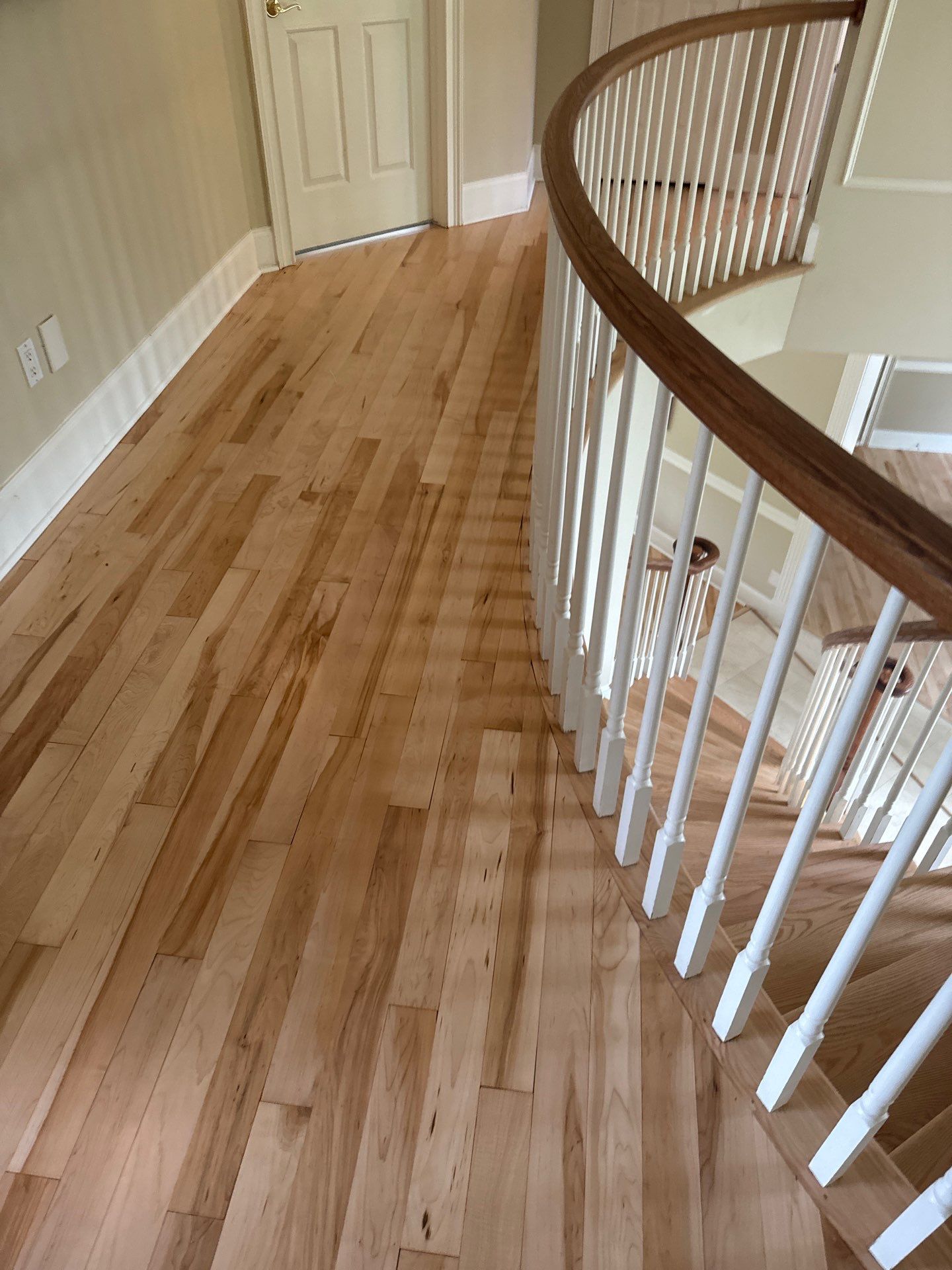 Prefinished Maple transformation by Ann Arbor Hardwoods 