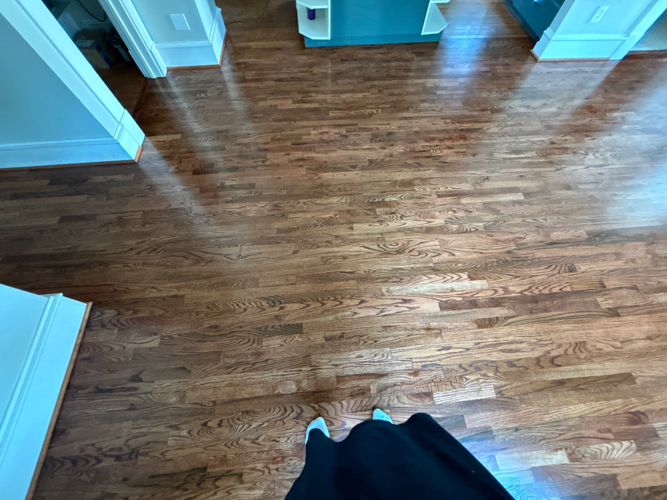 1/2 Sedona red 1/2 Natural With Oil Based Finish by Bernard Hardwood Floors
