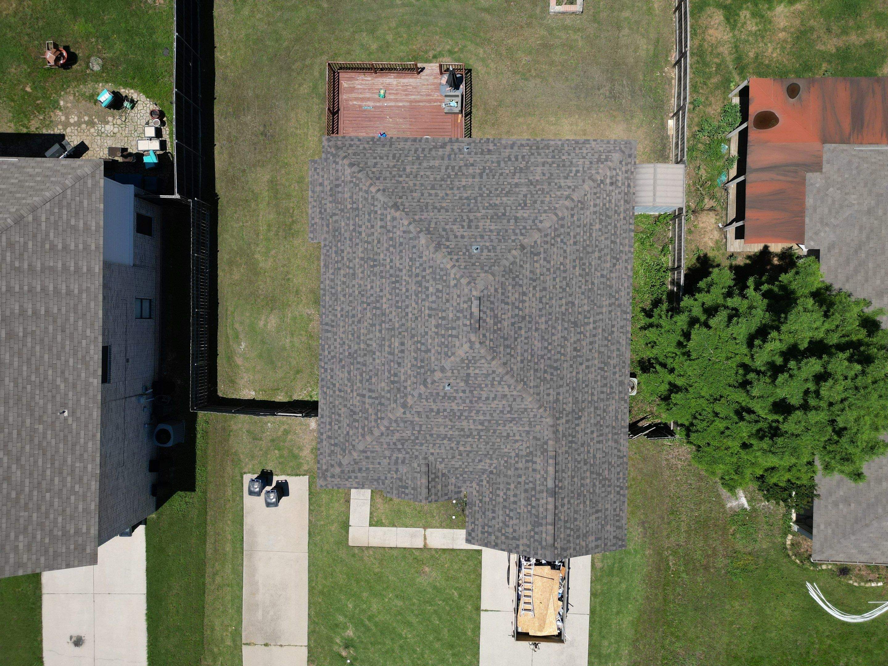 Final Roof Drone Shots by First Out Roofing 