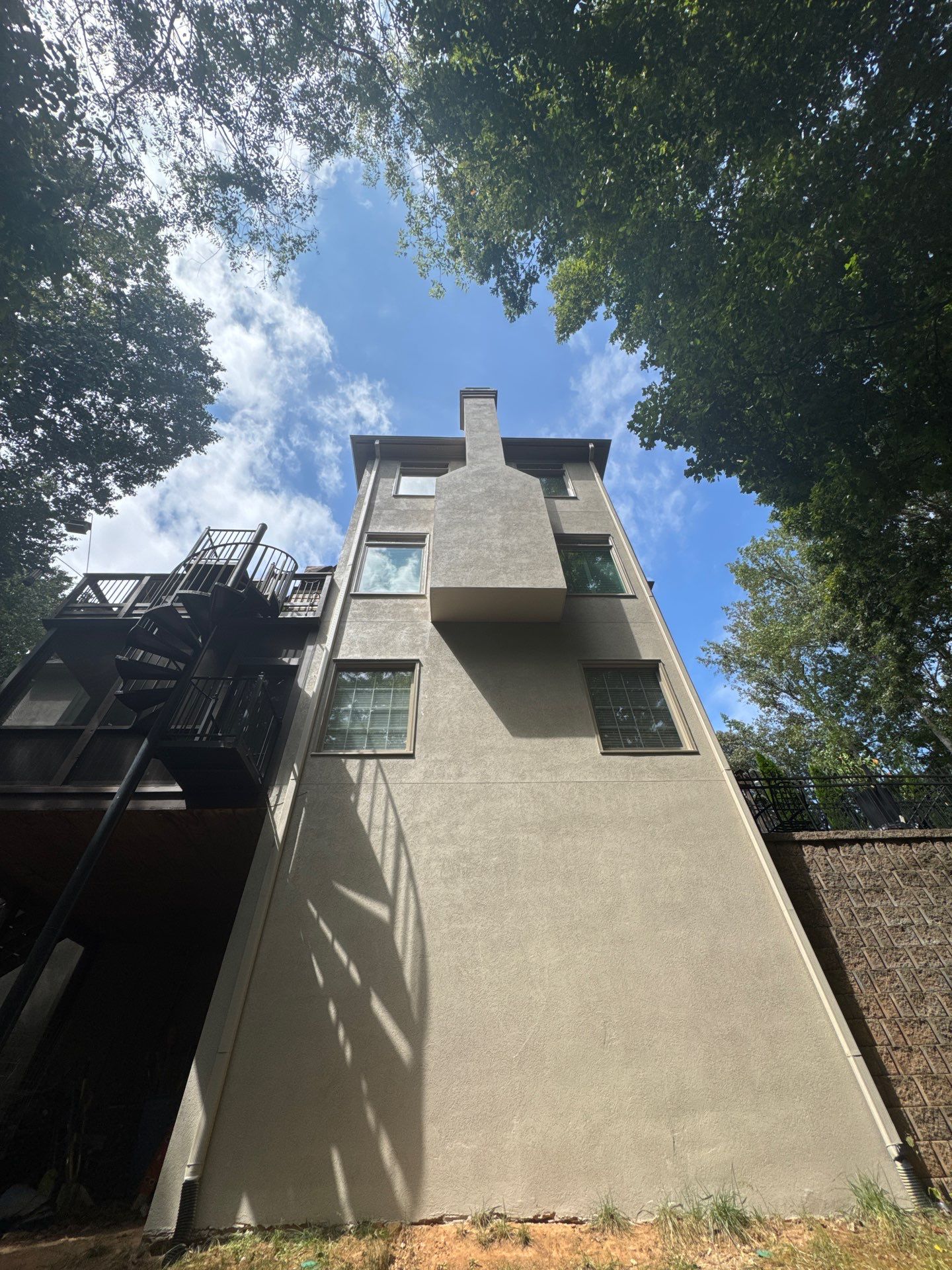 Full Exterior Stucco Painting and Restoration in Roswell Georgia by Swift Home Renovations