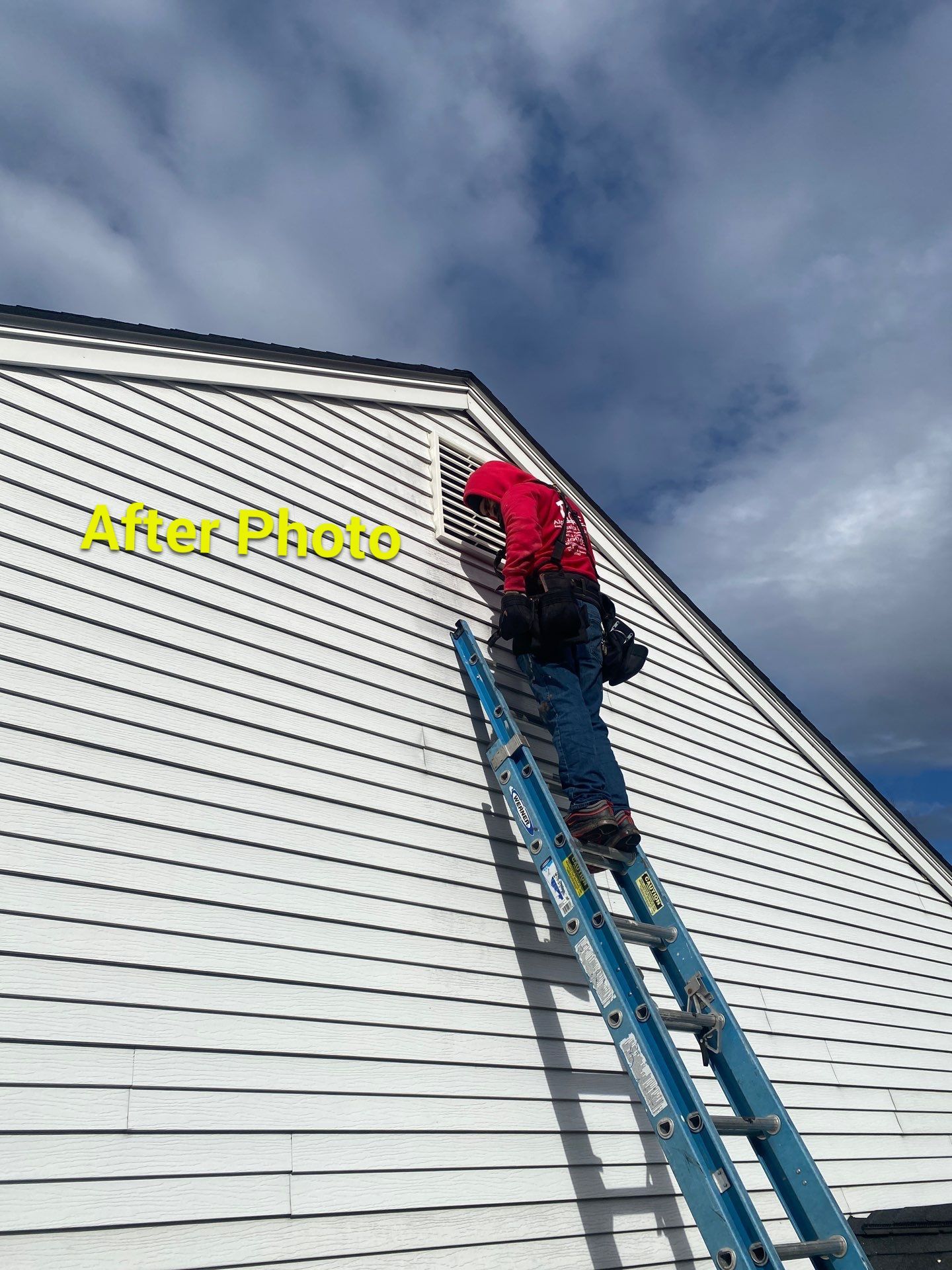 Installed new gable vent by Alpha Design Services