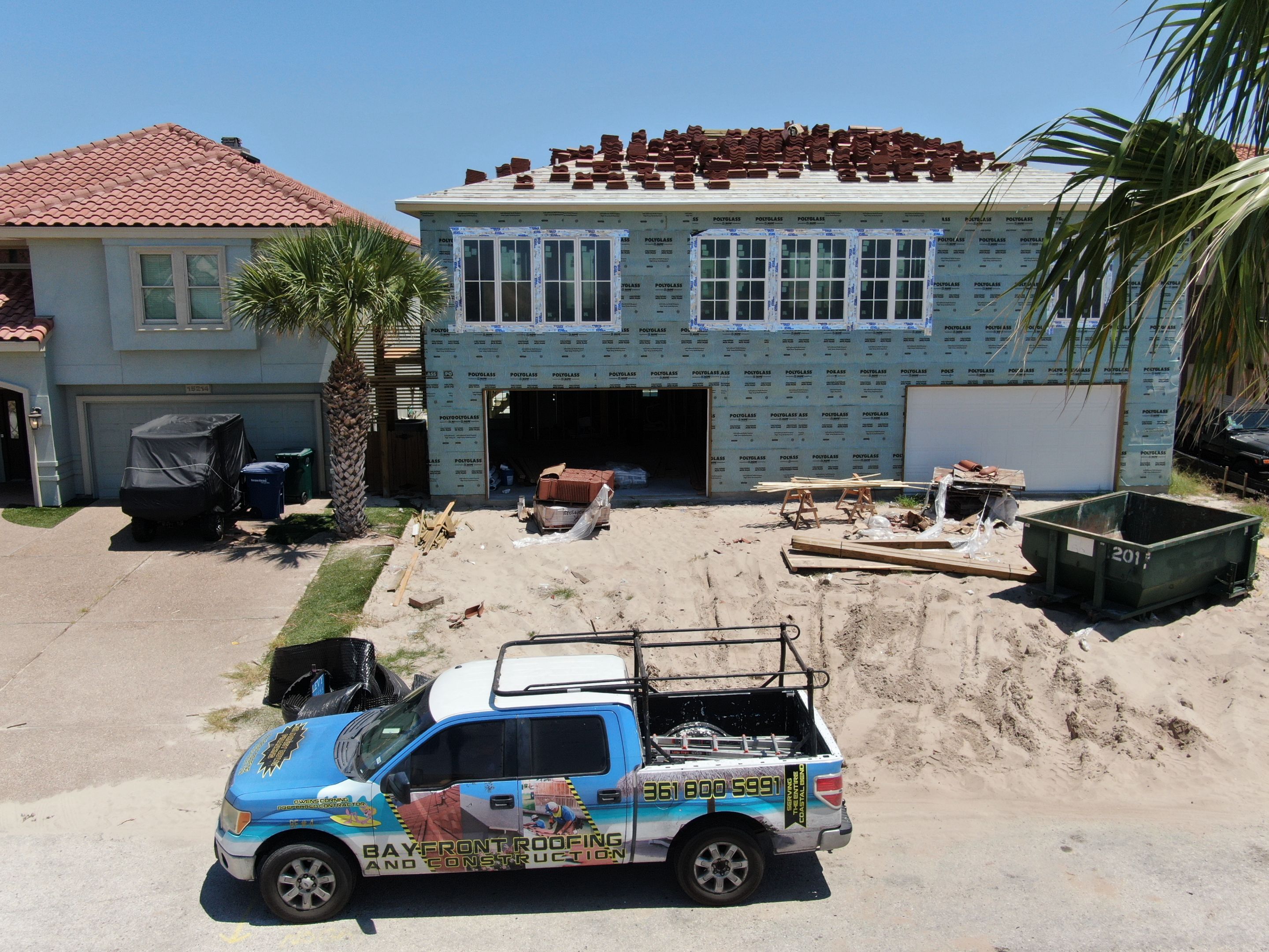Stucco by Bayfront Roofing and Construction