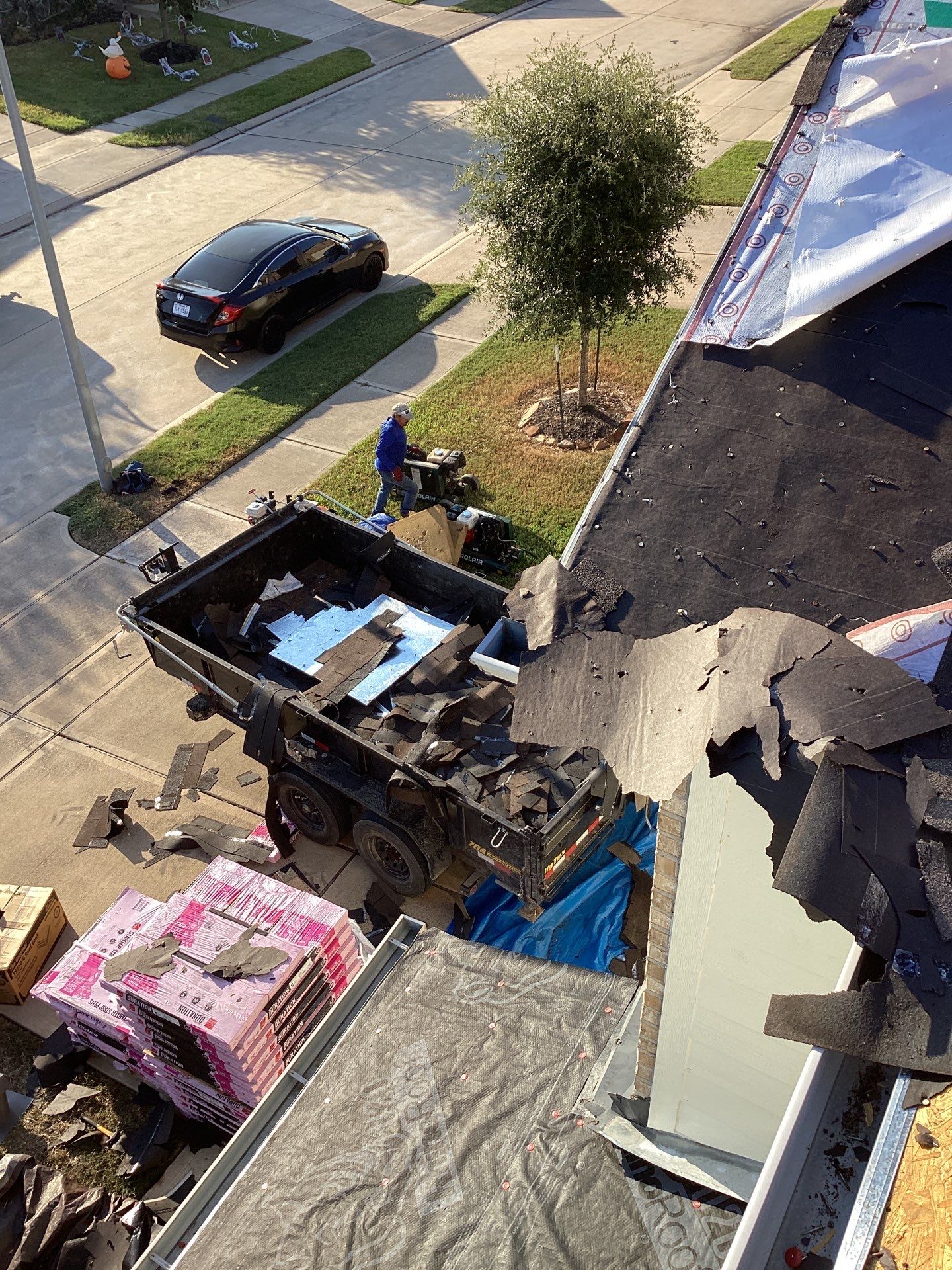Residential Roofing Installation using Owen's Corning Duration (Lifetime) Shingles by Roof Repair Company