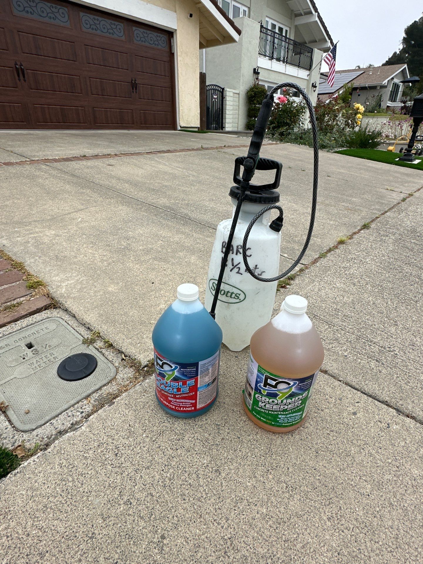 Orange County driveway restoration pressure washing by Property Cleaning Experts