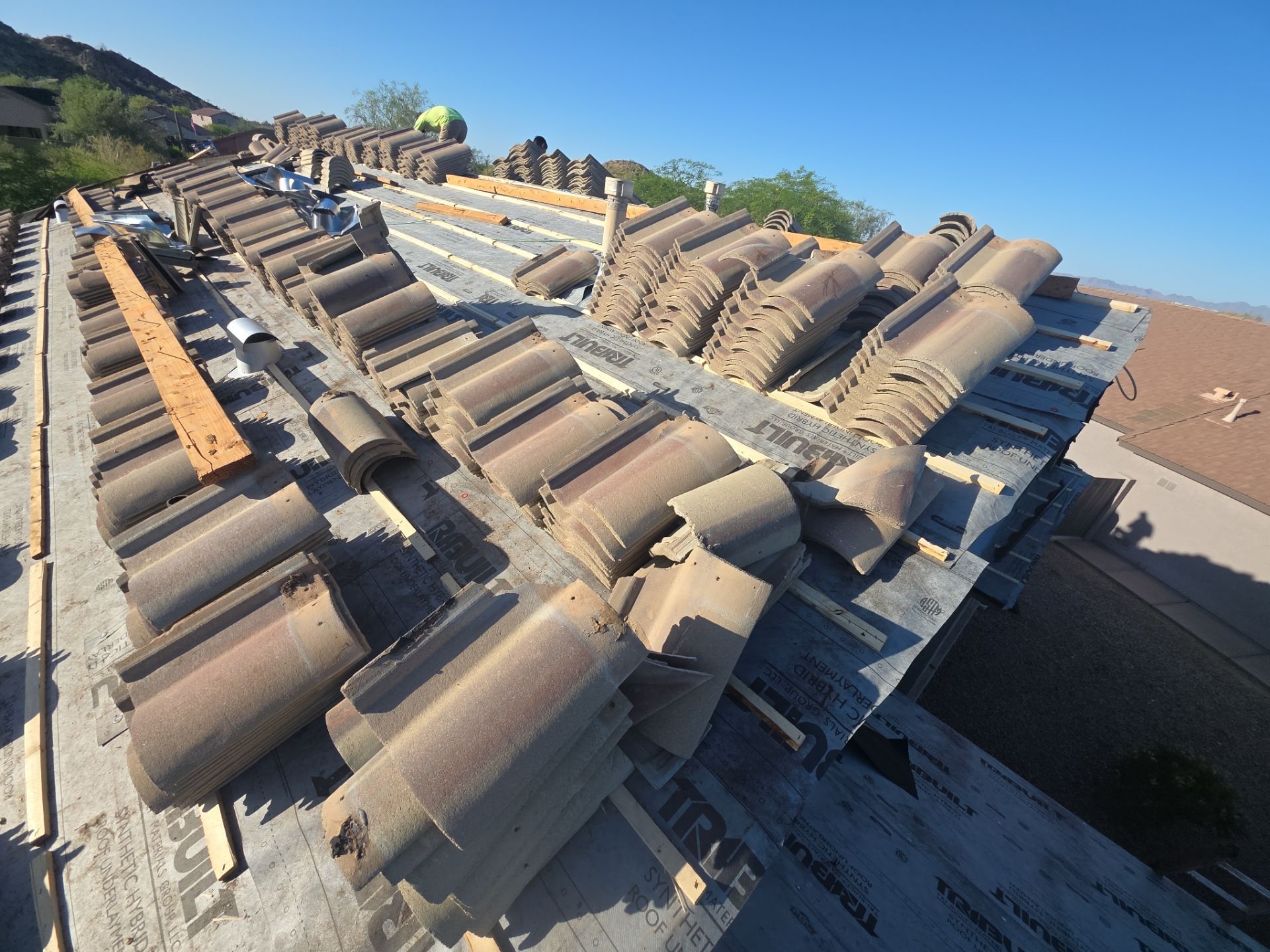 Tile reset in Gold Canyon, AZ by Weather-Tite Roofing