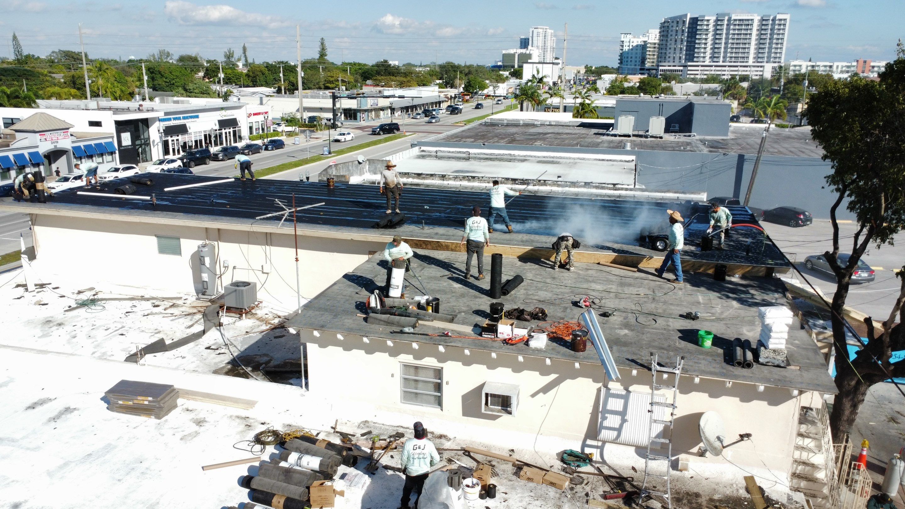 Hollywood Blvd., Hollywood, FL by G&J Roofing 