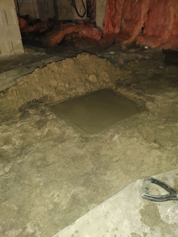 Crawl space encapsulation and Waterproofing using Structural Wood and Steel Reinforcements by Toledo Basement Repair 