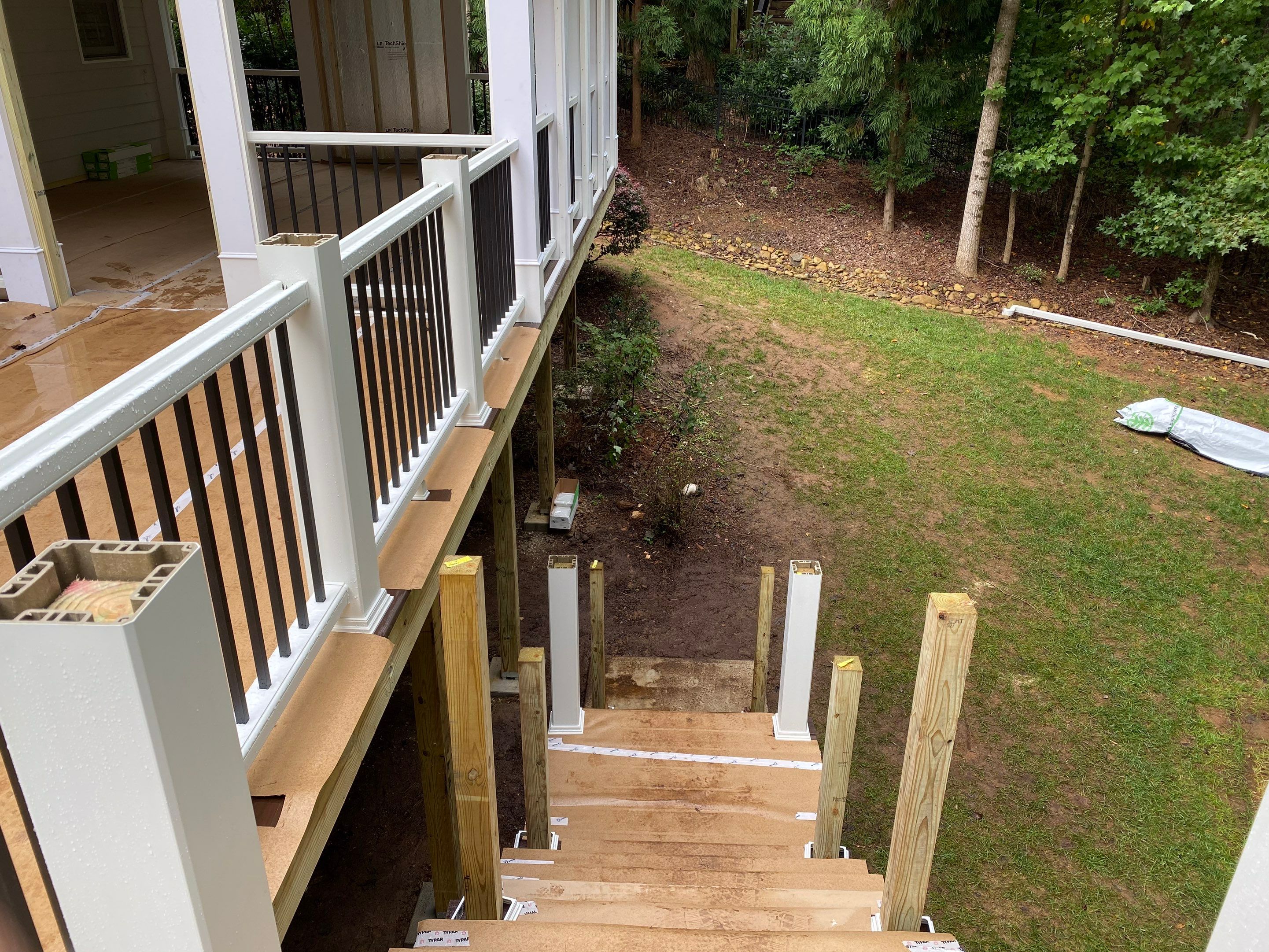 Elevated Screened-in Porch and Composite Deck Construction in Mableton by Swift Home Renovations