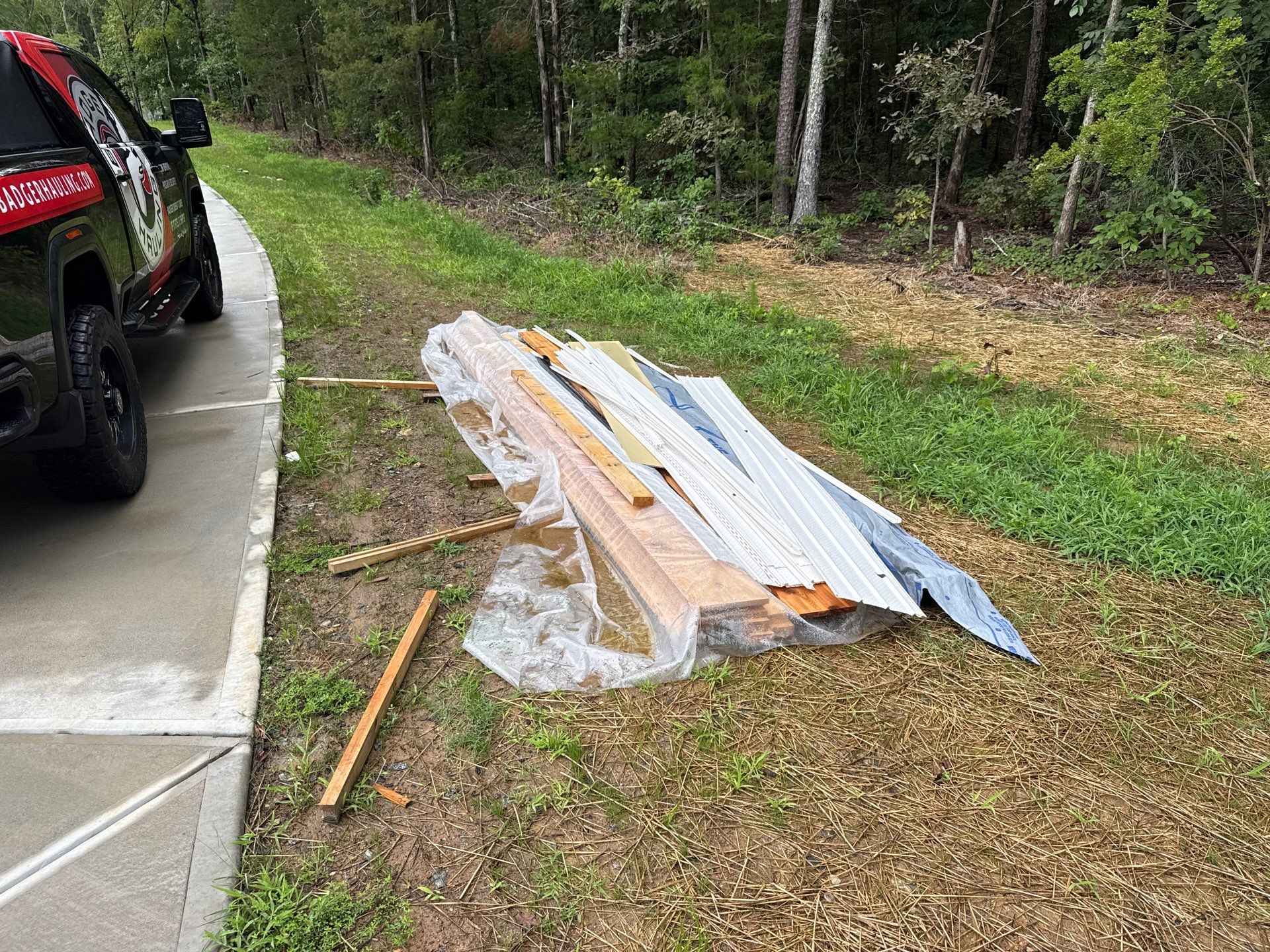 Project in Matthews by Badger Hauling