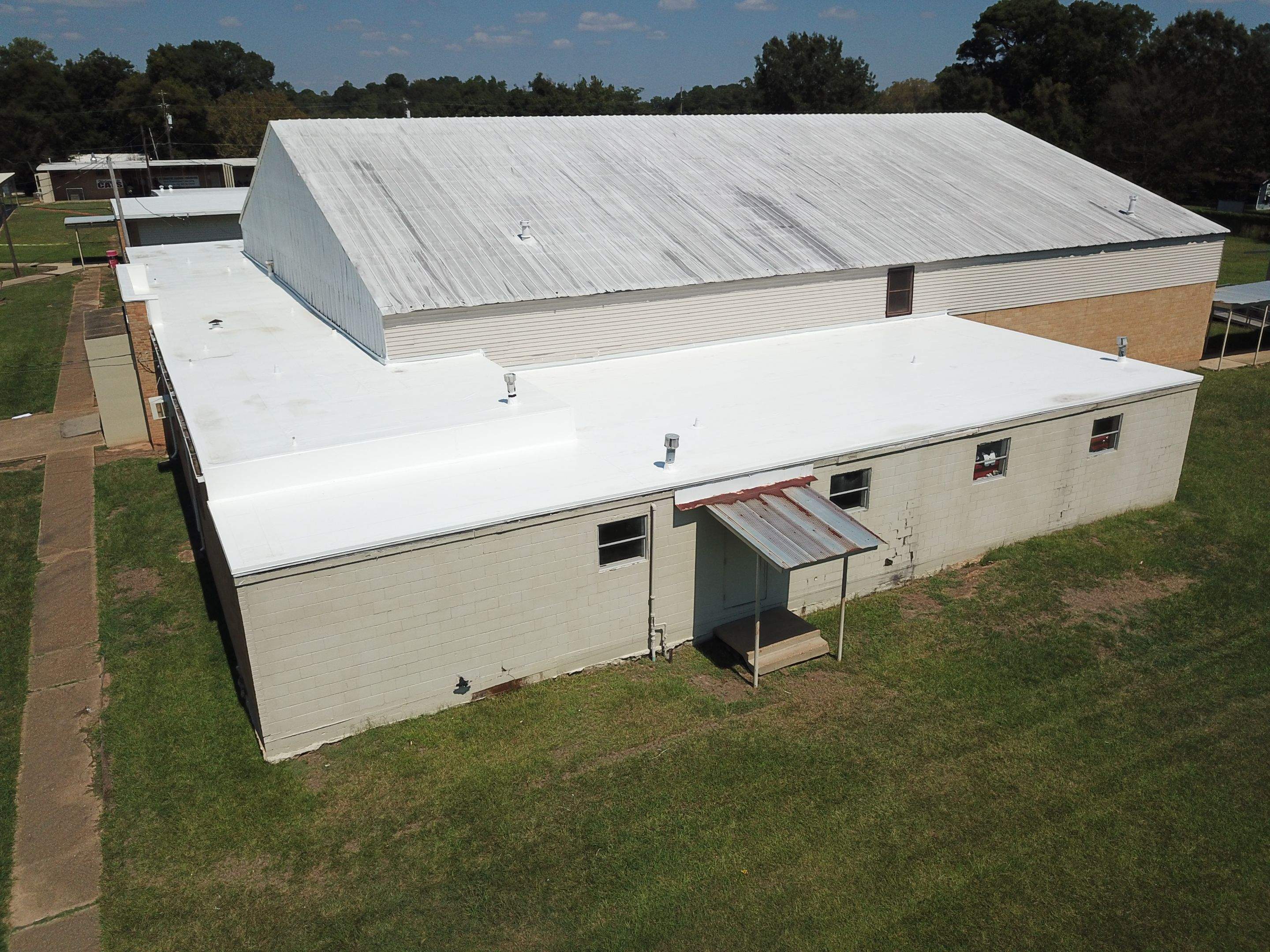 Commercial Roofing Installation using 60 mil PVC by Hostetler Roofing