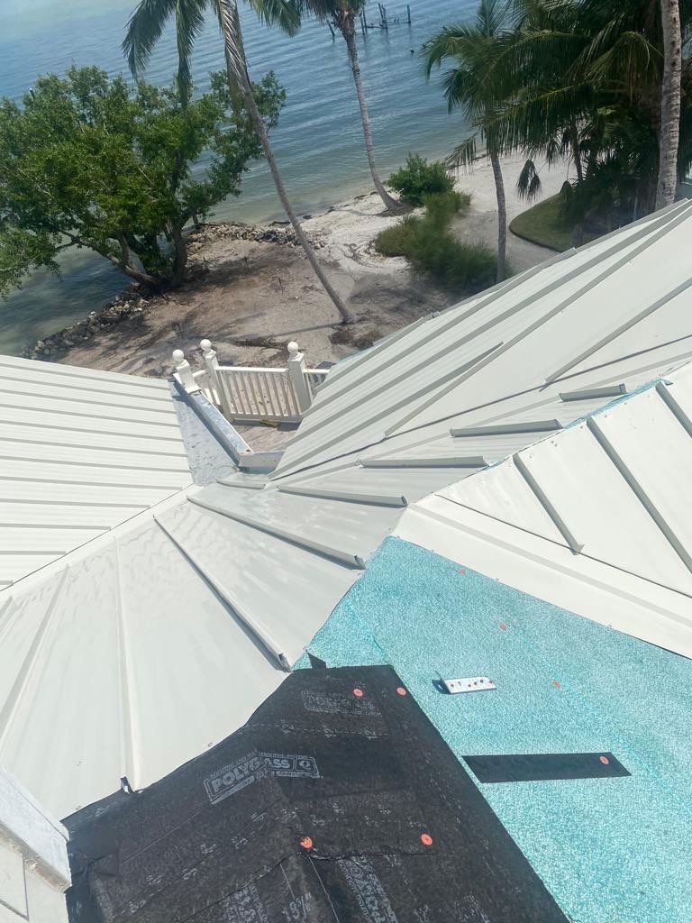 Sanibel Island Standing Seam Roof Replacement by Four Peaks Roofing